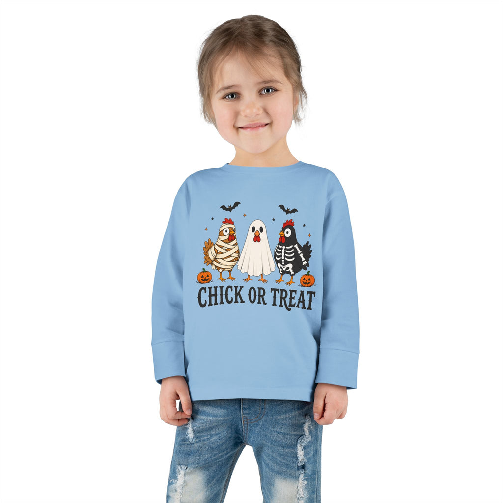 Halloween "Chick or Treat" Toddler Long Sleeve Tee
