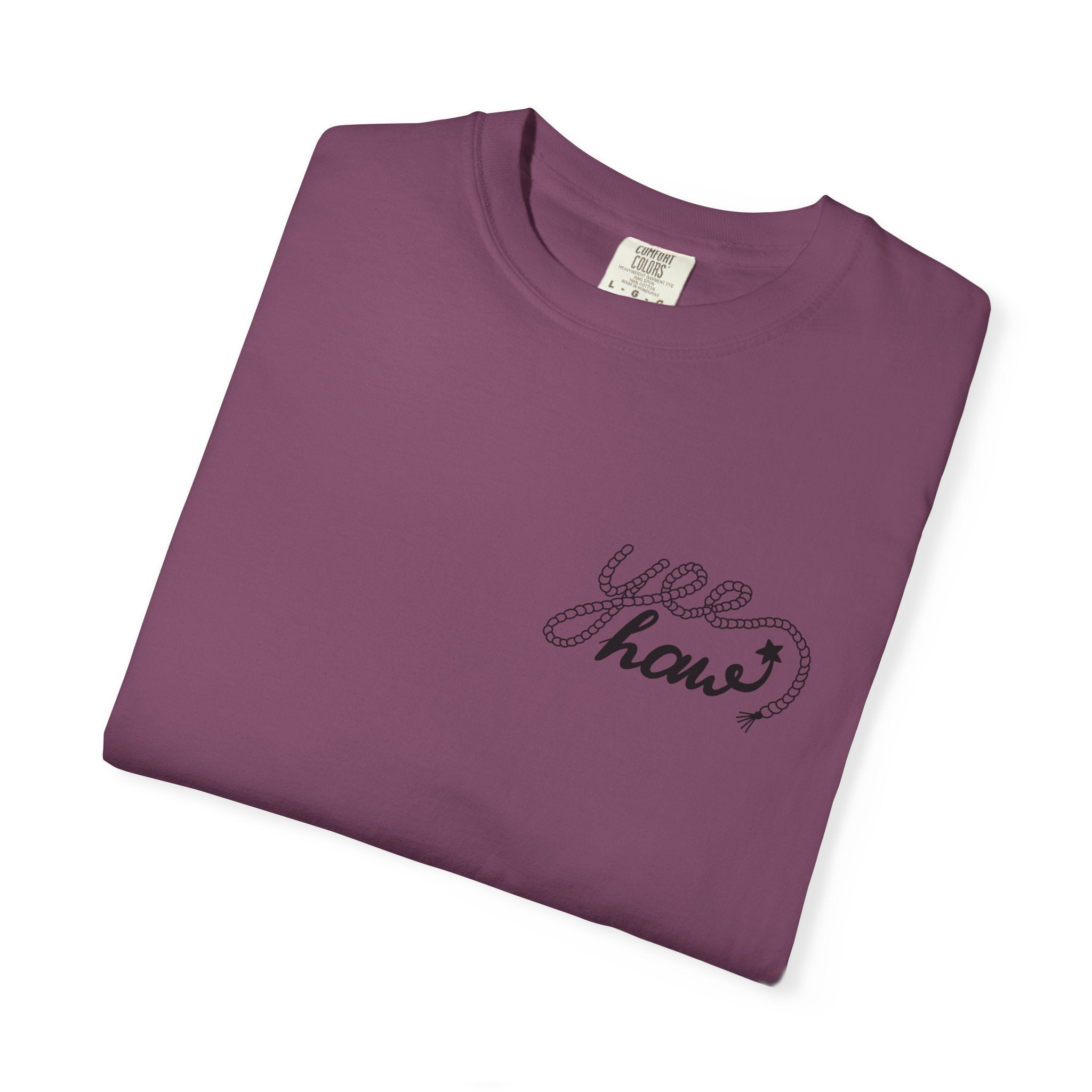 Cowboy Hat & Boots T-Shirt — 'Yee Haw' Graphic Western Tee