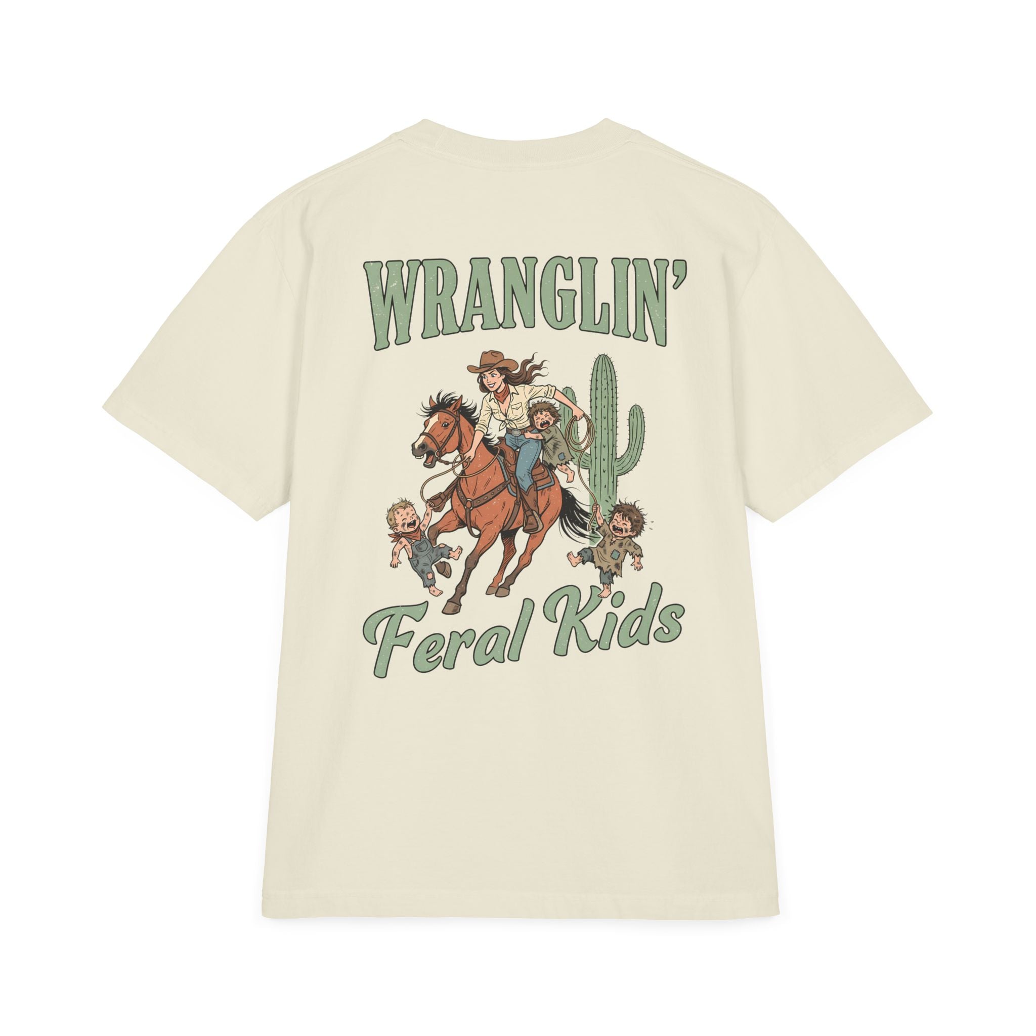 Wranglin' Feral Kids Tee — “Howdy” Western Graphic T-Shirt