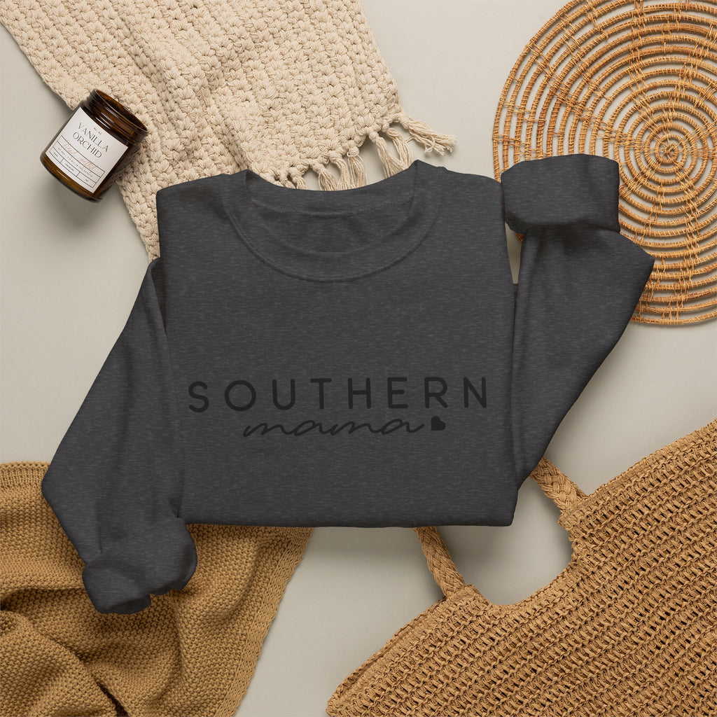 Southern Mama Crewneck Sweatshirt — Minimalist Southern Mom Pullover