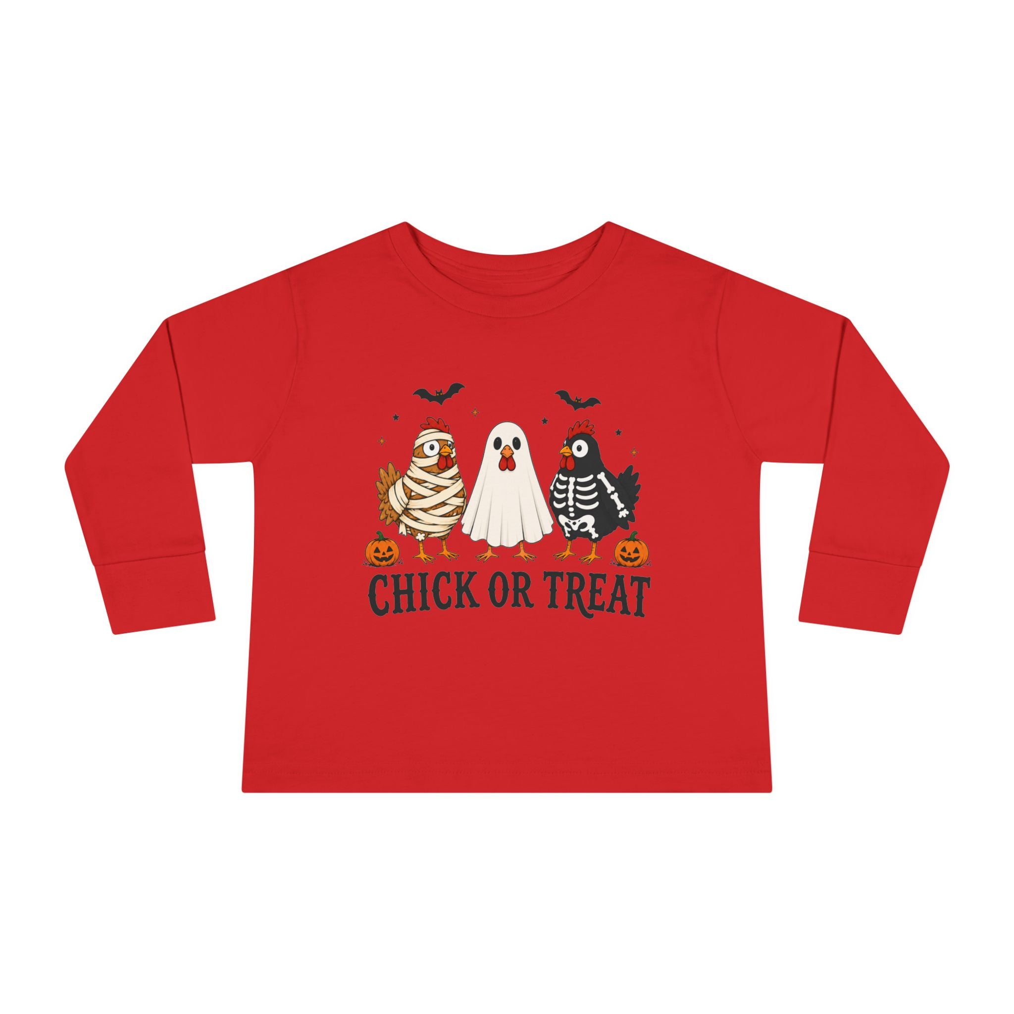 Halloween "Chick or Treat" Toddler Long Sleeve Tee