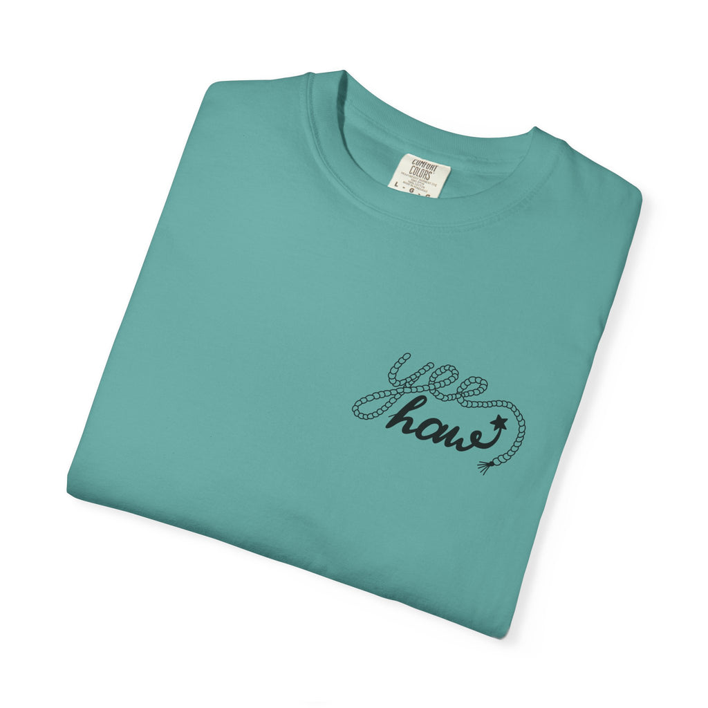 Cowboy Hat & Boots T-Shirt — 'Yee Haw' Graphic Western Tee