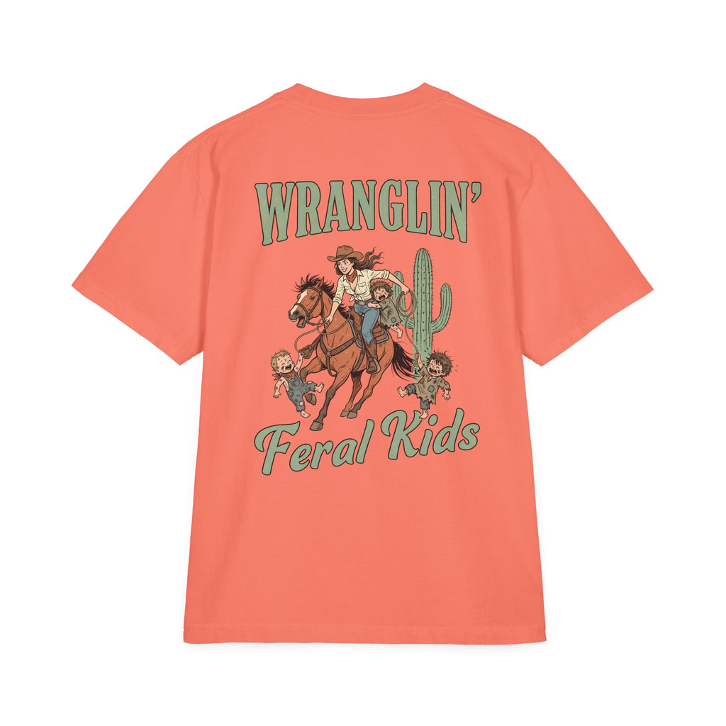 Wranglin' Feral Kids Tee — “Howdy” Western Graphic T-Shirt