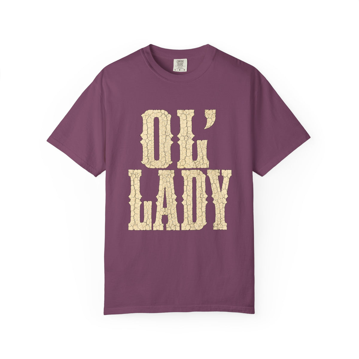 T-Shirt — 'Ol' Lady' Vintage Lettering Tee