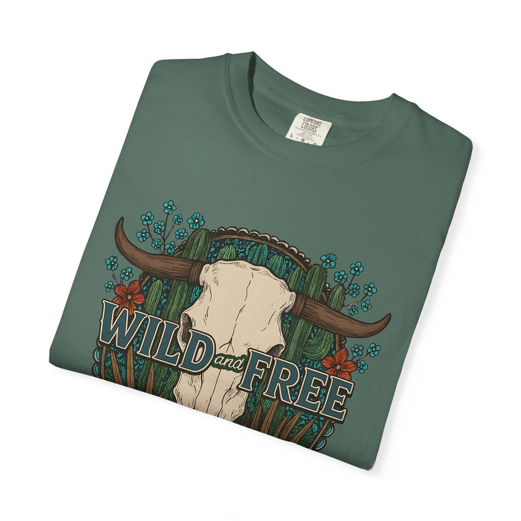 Wild & Free Cow Skull T-Shirt