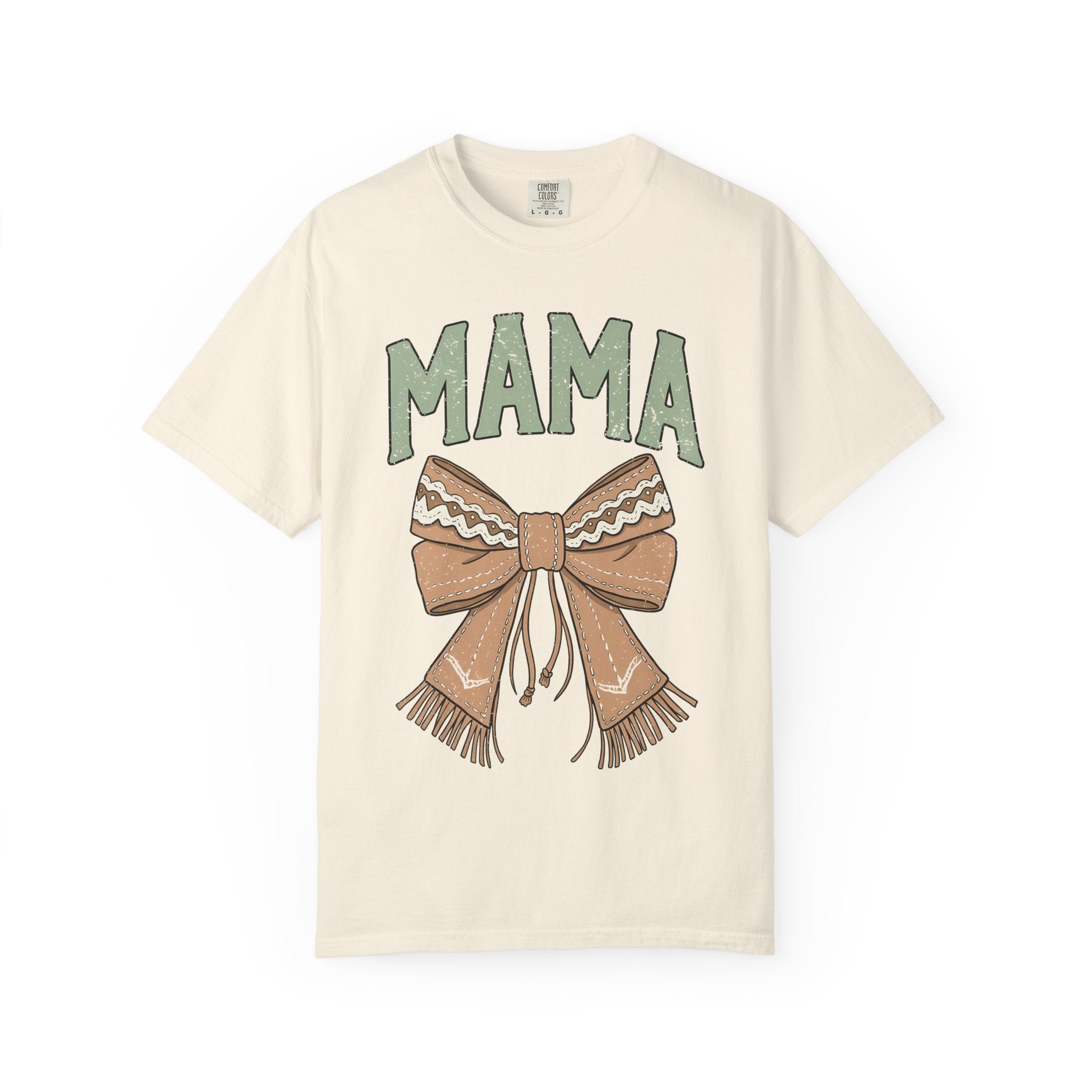 Mama Bow T-Shirt — Cozy Rustic Graphic Tee