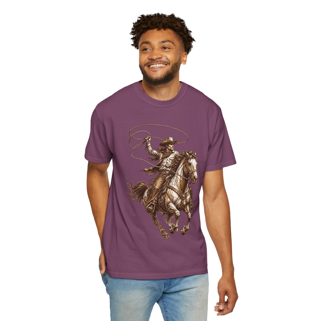 Cowboy Horse T-Shirt — Rodeo Western Lasso Graphic Tee