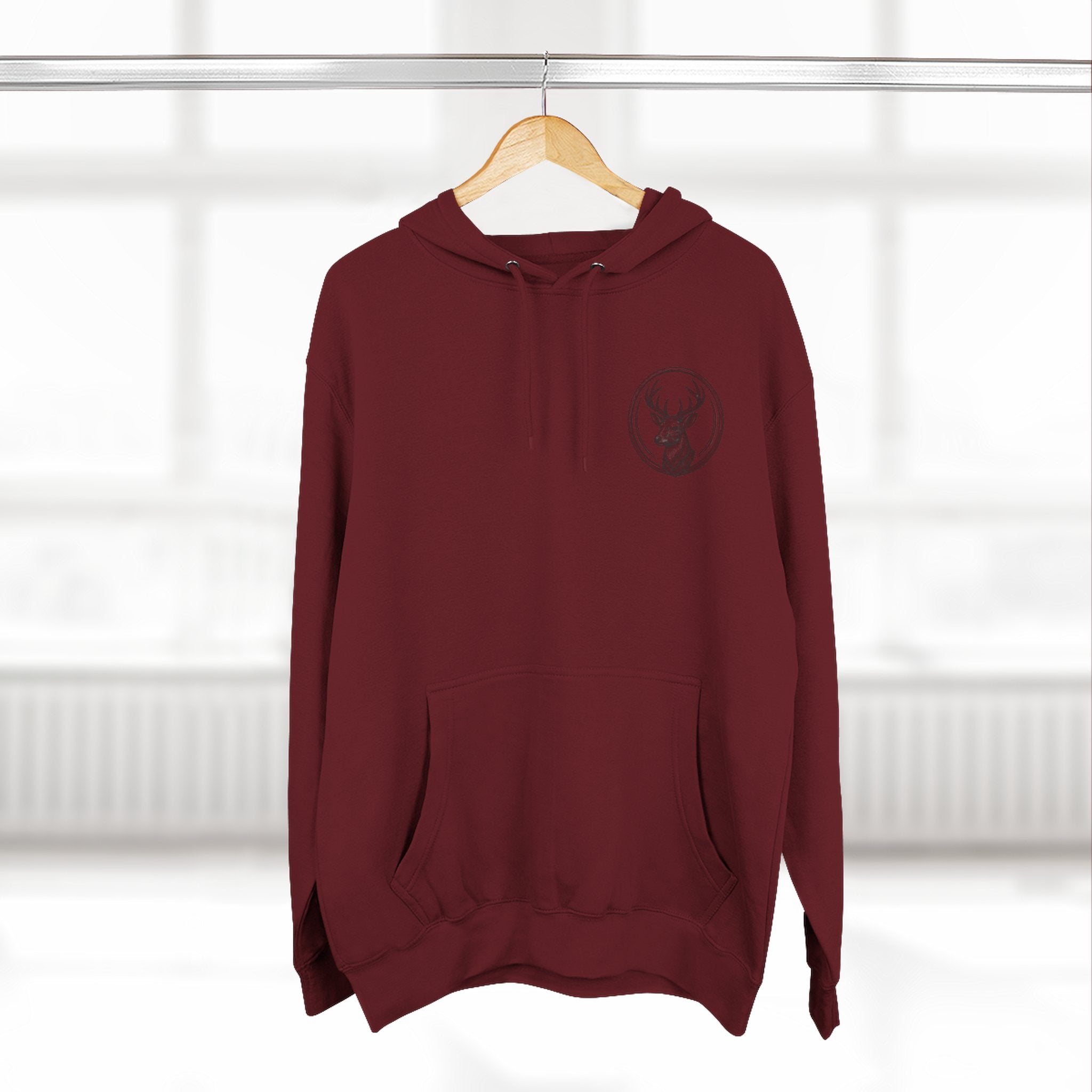 Southern Dad Hoodie - Hunting Dog & American Flag Graphic Pullover