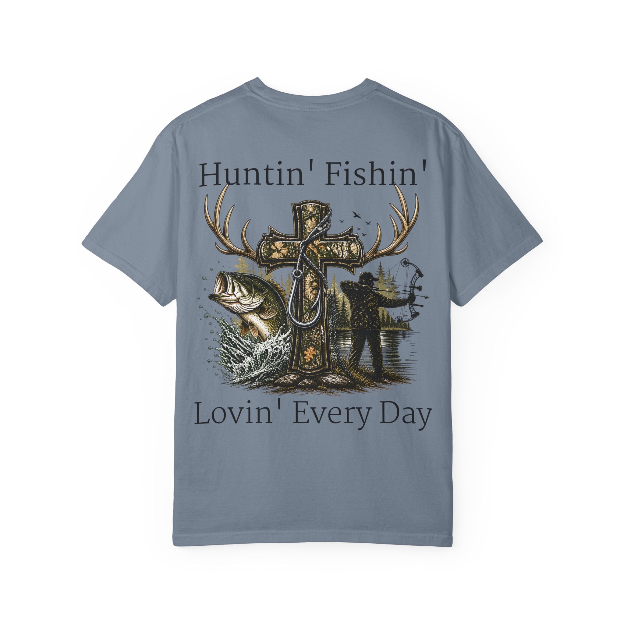 Camo Cross with Fish and Bow