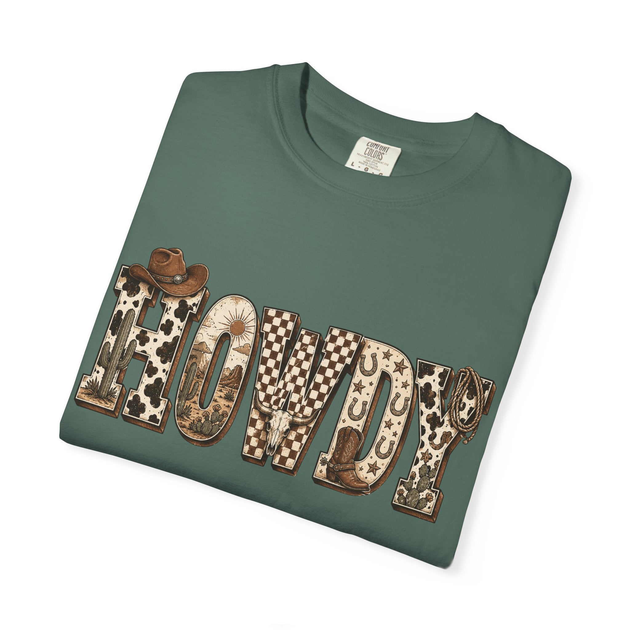 Howdy Leopard Print T-Shirt — Western Cowgirl Graphic Tee