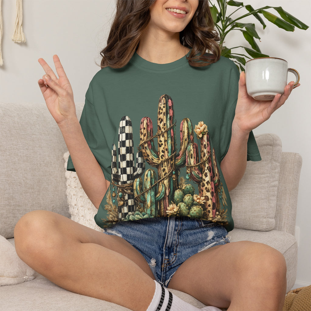 Cactus Garden T‑Shirt — Desert Succulent Graphic Tee