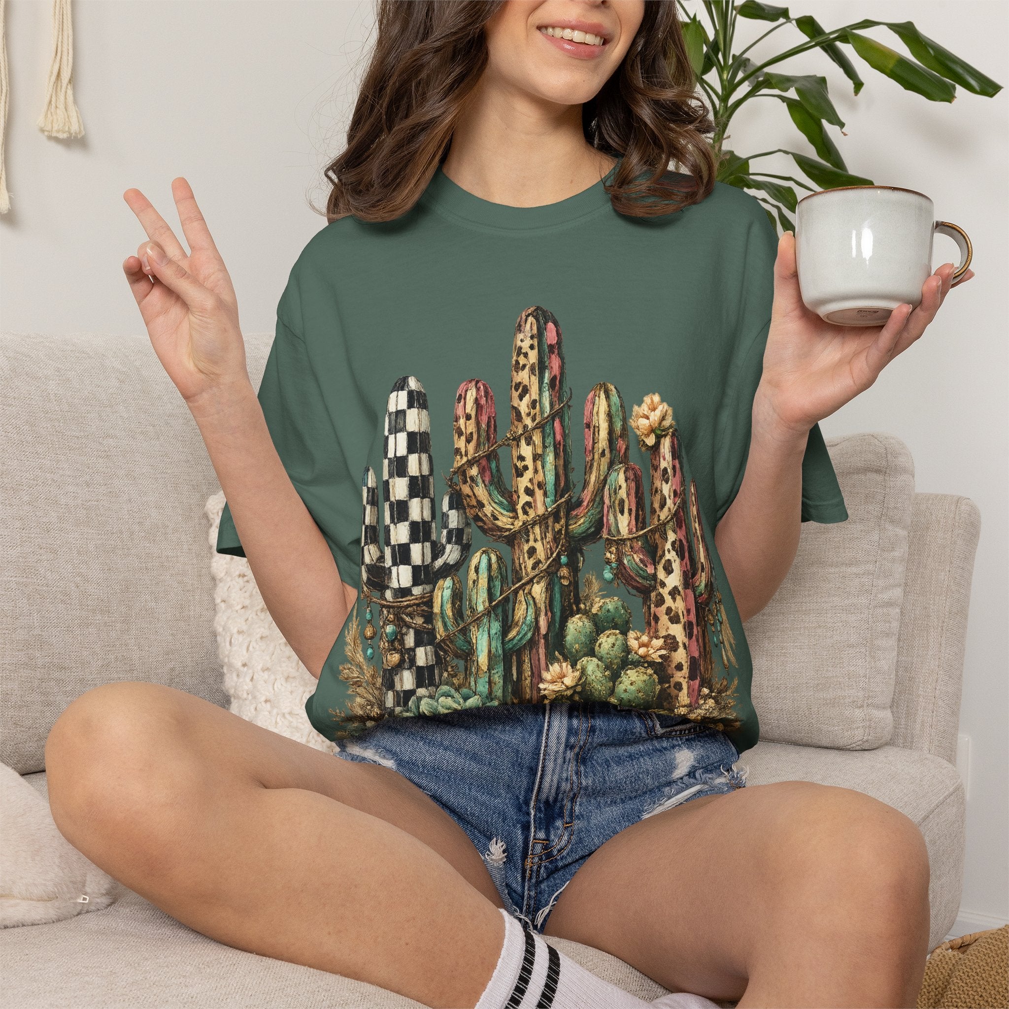 Cactus Garden T‑Shirt — Desert Succulent Graphic Tee
