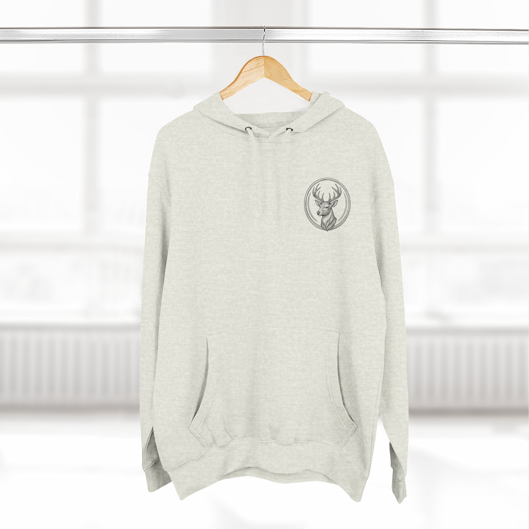 Southern Dad Hoodie - Hunting Dog & American Flag Graphic Pullover