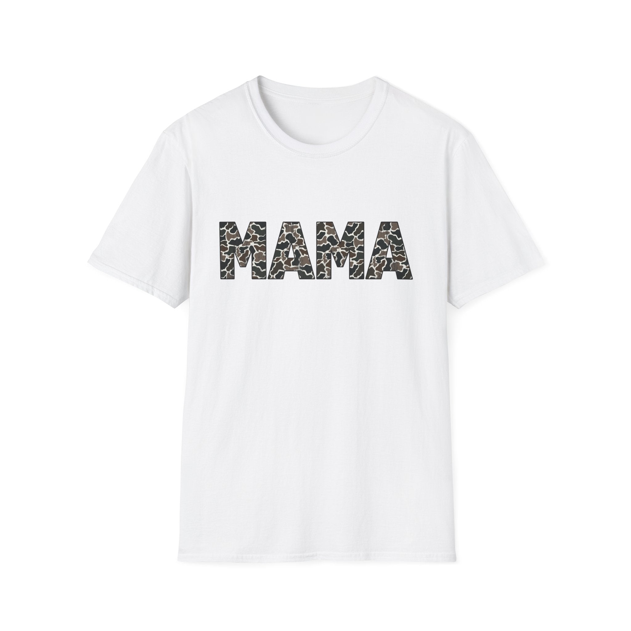 Mama Camo Print T-Shirt — Graphic Mom Tee for Mother's Day & Everyday