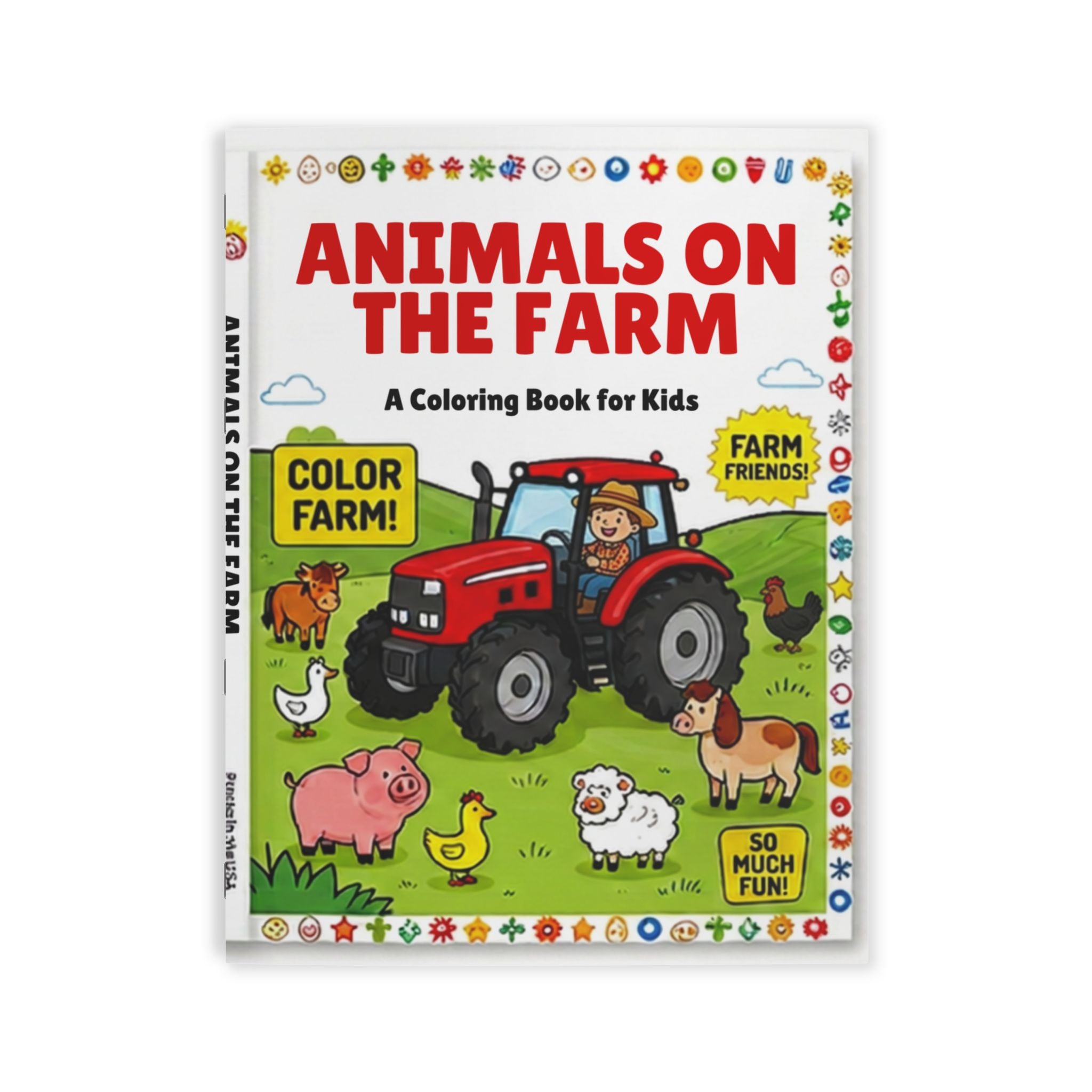 Farm Animals Coloring Book for Kids — 'Animals on the Farm' Activity Book