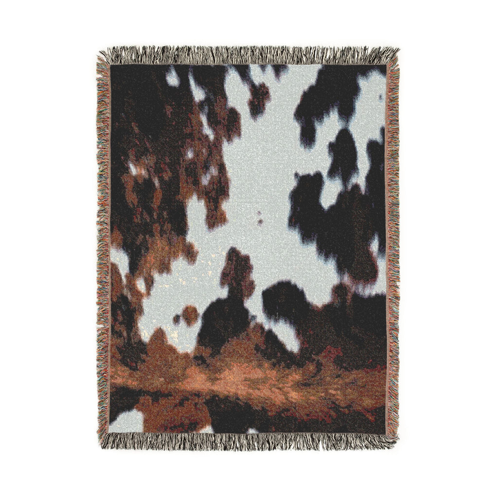 Copy of Cow Hide Pattern Woven Blanket