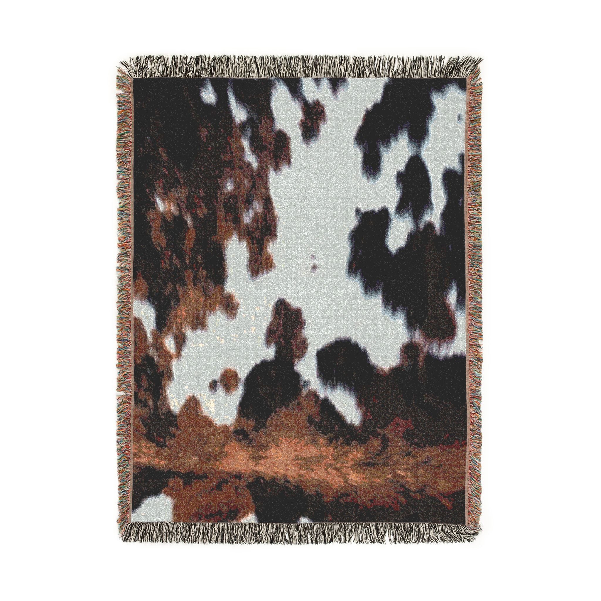 Copy of Cow Hide Pattern Woven Blanket