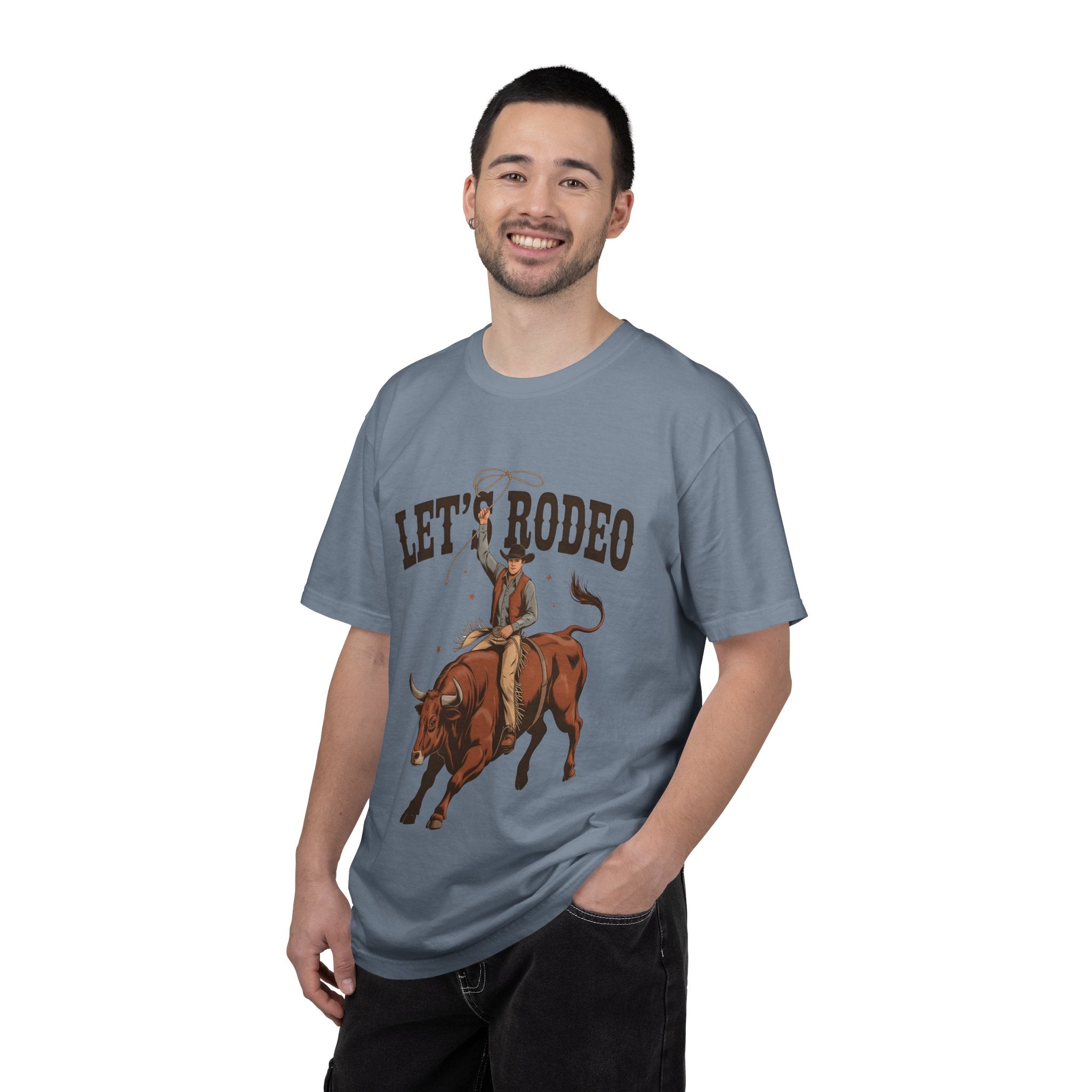 Let's Rodeo T-Shirt — Western Bull Riding Graphic Tee