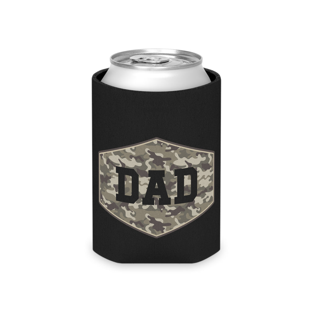 Dad Camo Can Cooler — Military Camouflage Beer Koozie