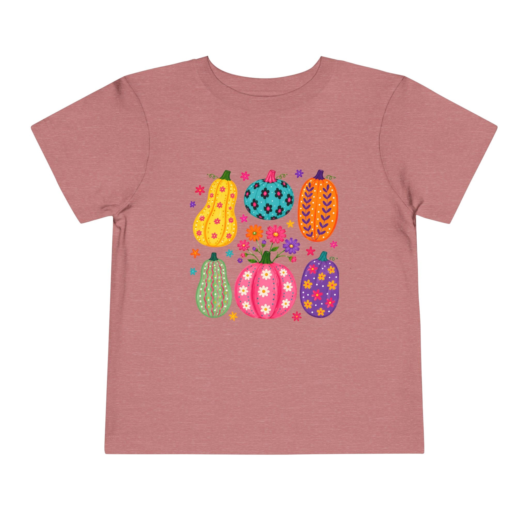 Colorful Pumpkins Toddler Tee — Cute Fall & Halloween Kids Shirt