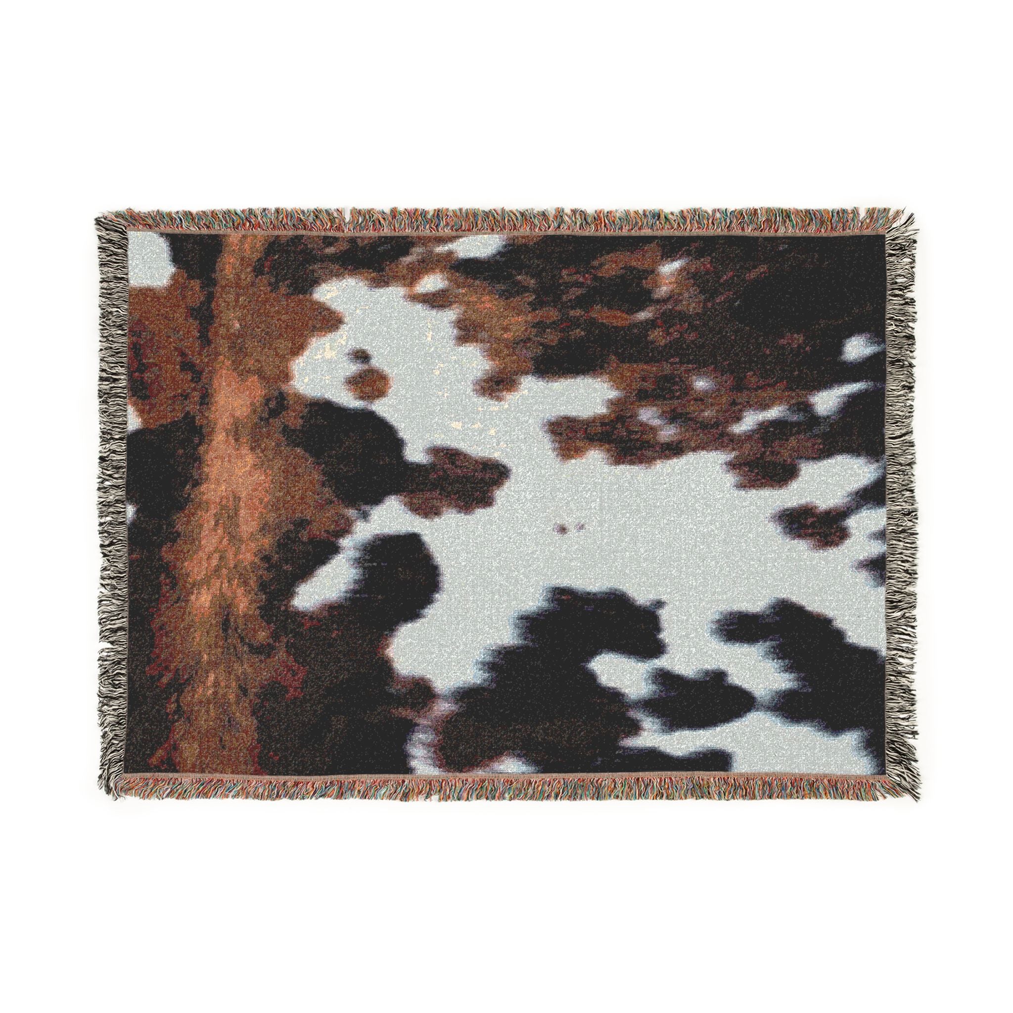 Copy of Cow Hide Pattern Woven Blanket
