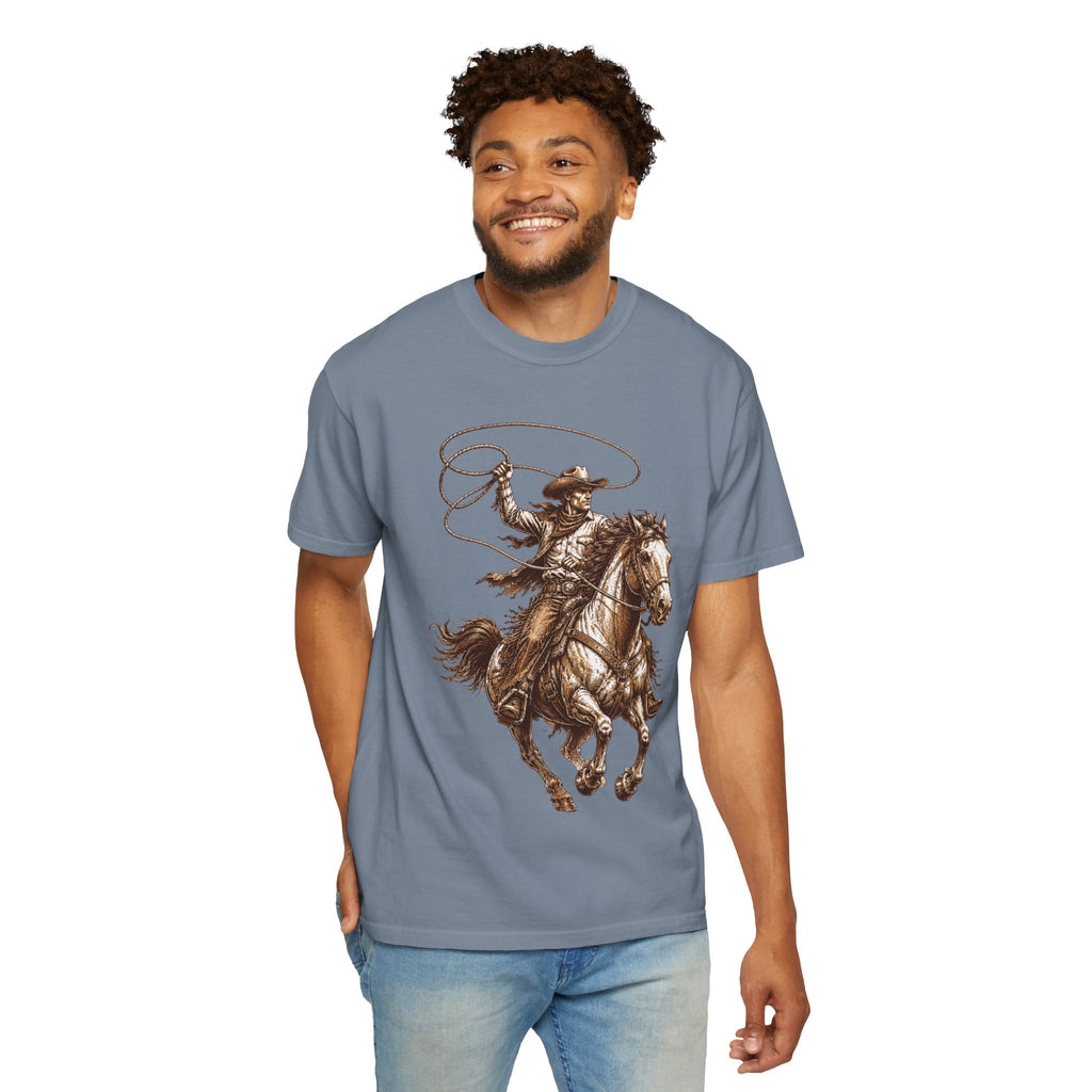 Cowboy Horse T-Shirt — Rodeo Western Lasso Graphic Tee