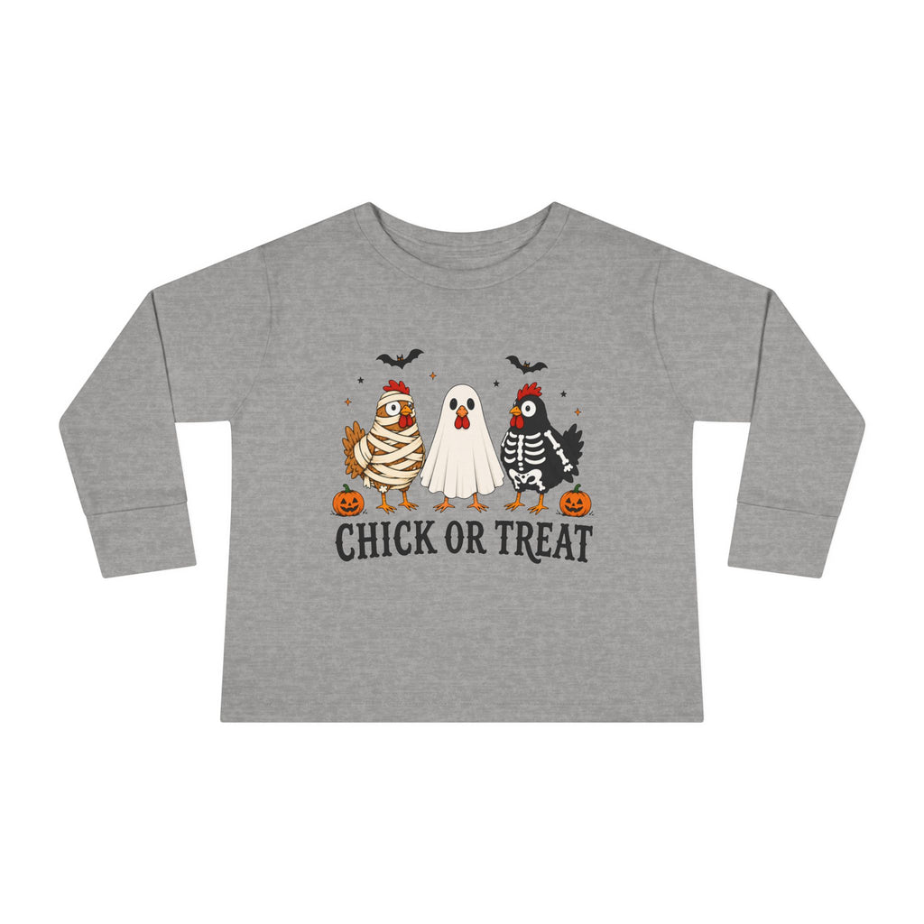 Halloween "Chick or Treat" Toddler Long Sleeve Tee