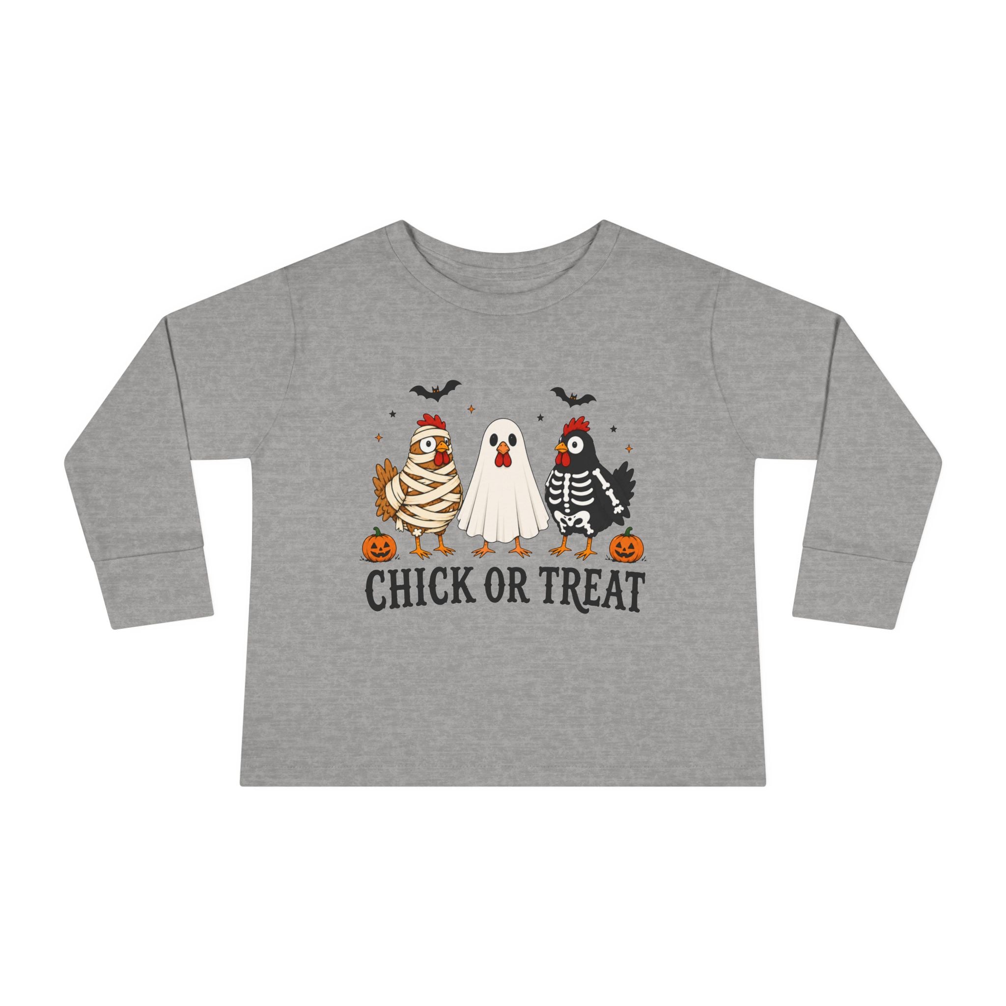 Halloween "Chick or Treat" Toddler Long Sleeve Tee