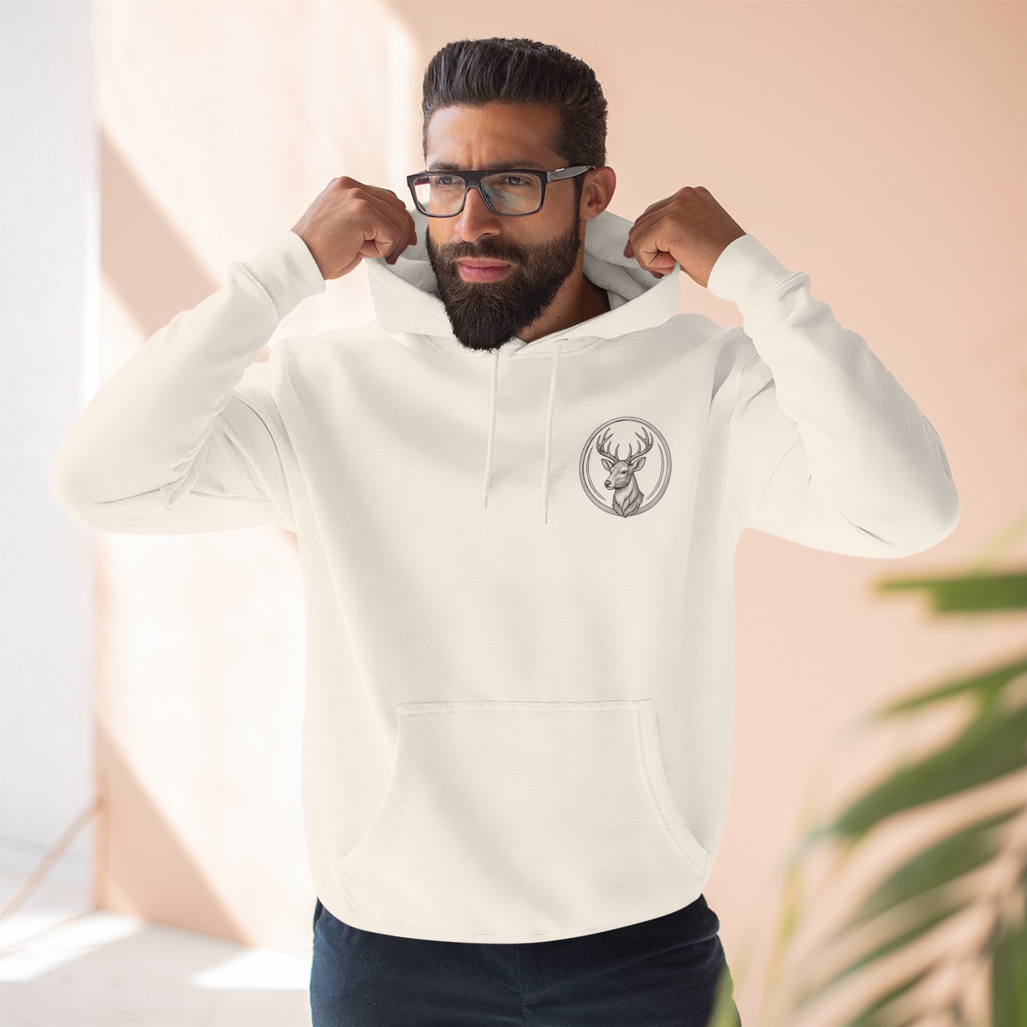 Southern Dad Hoodie - Hunting Dog & American Flag Graphic Pullover