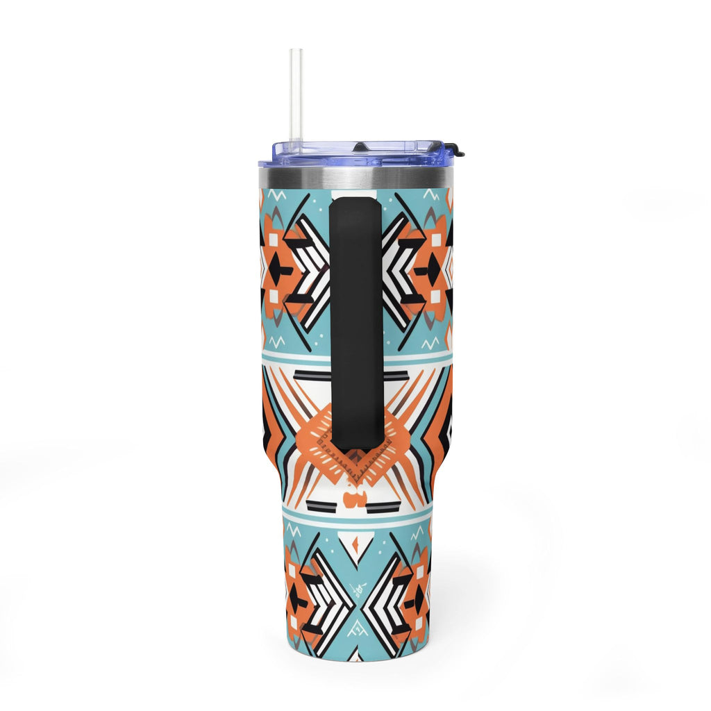 40oz Aztec Pattern Vacuum Tumbler – Insulated Travel Mug