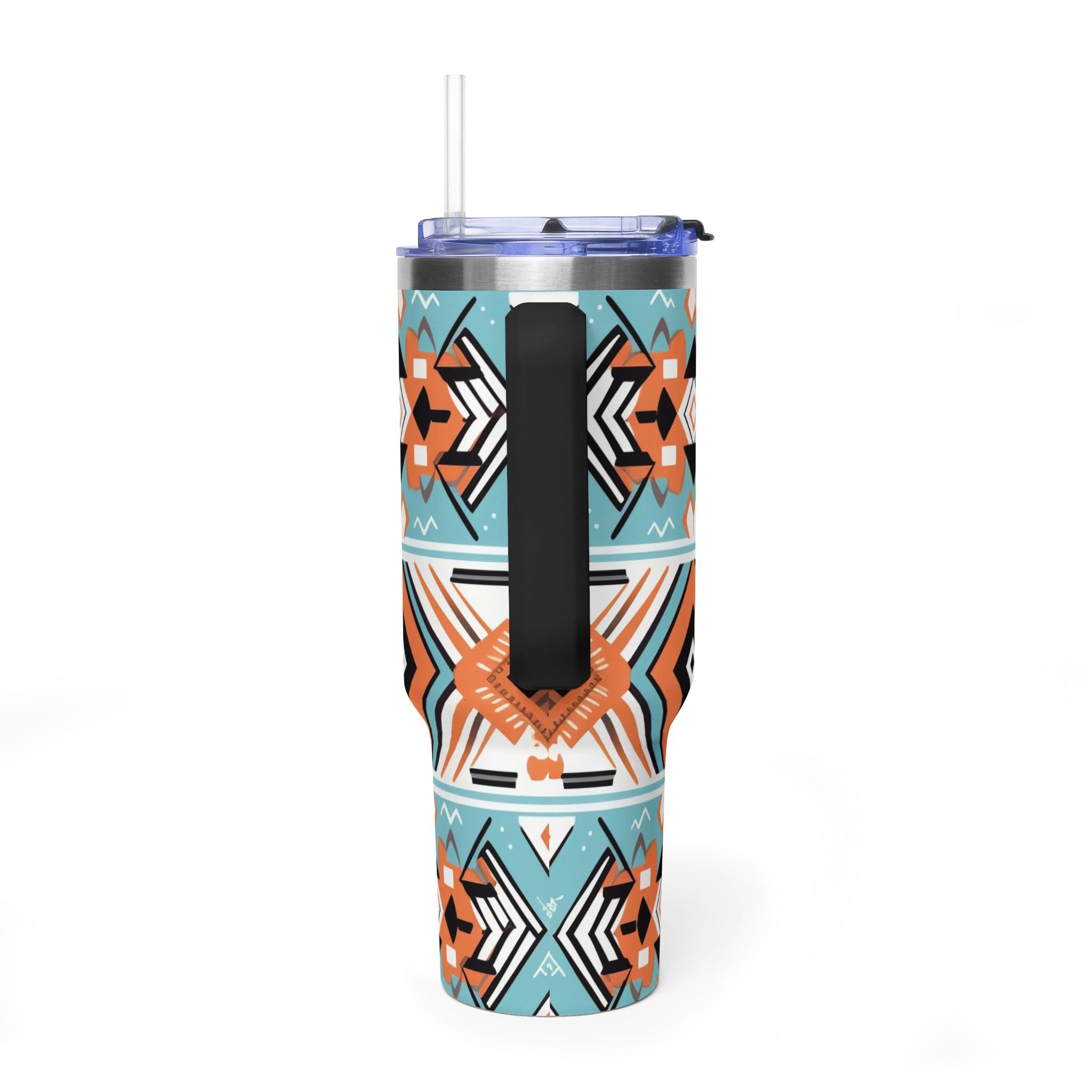 40oz Aztec Pattern Vacuum Tumbler – Insulated Travel Mug