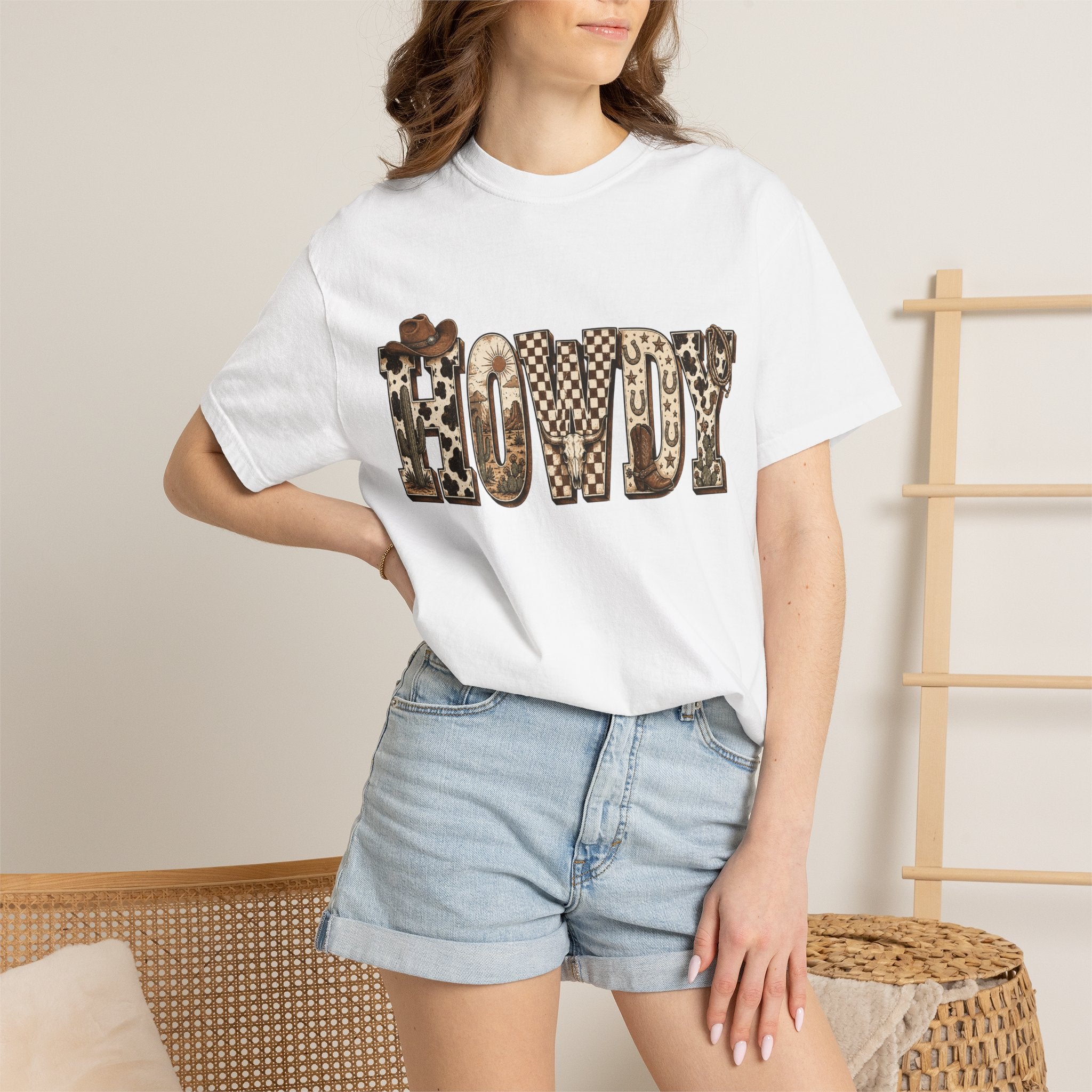 Howdy Leopard Print T-Shirt — Western Cowgirl Graphic Tee