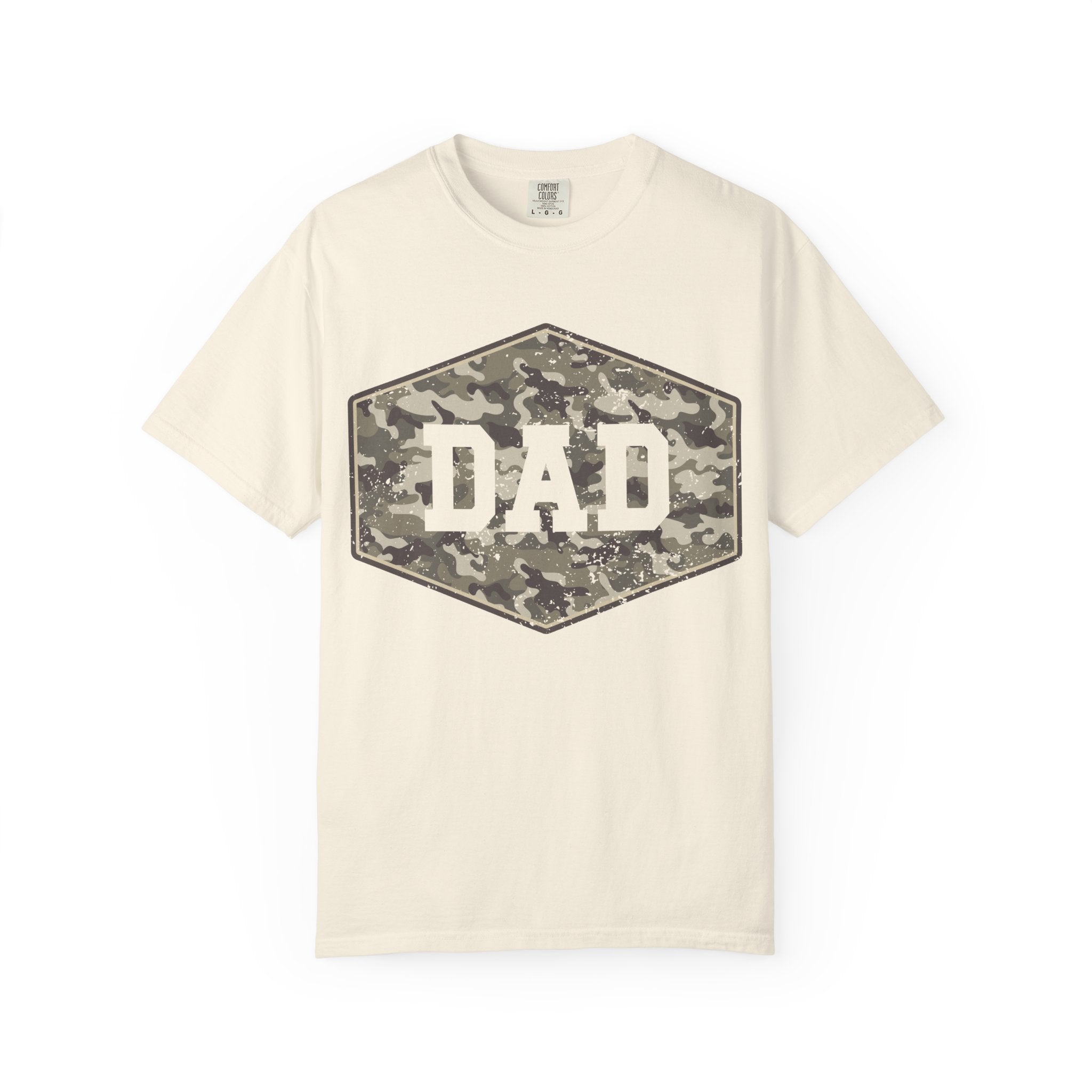 Dad Camo Patch T-Shirt — Military Camouflage Father’s Day Tee