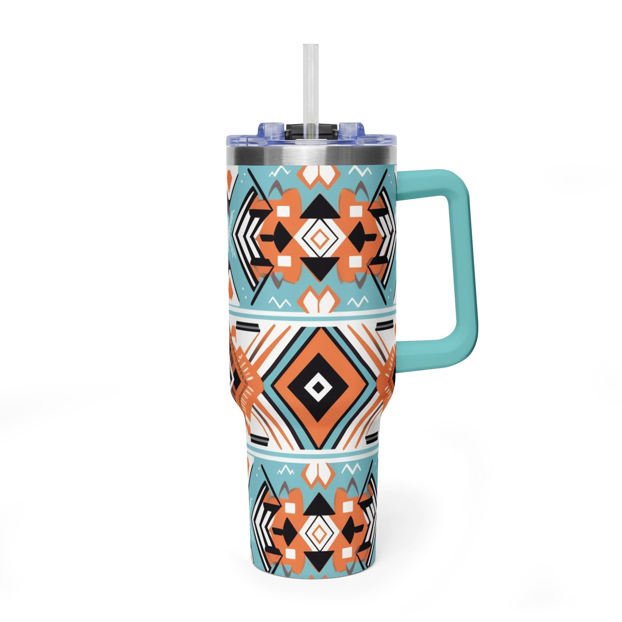 40oz Aztec Pattern Vacuum Tumbler – Insulated Travel Mug