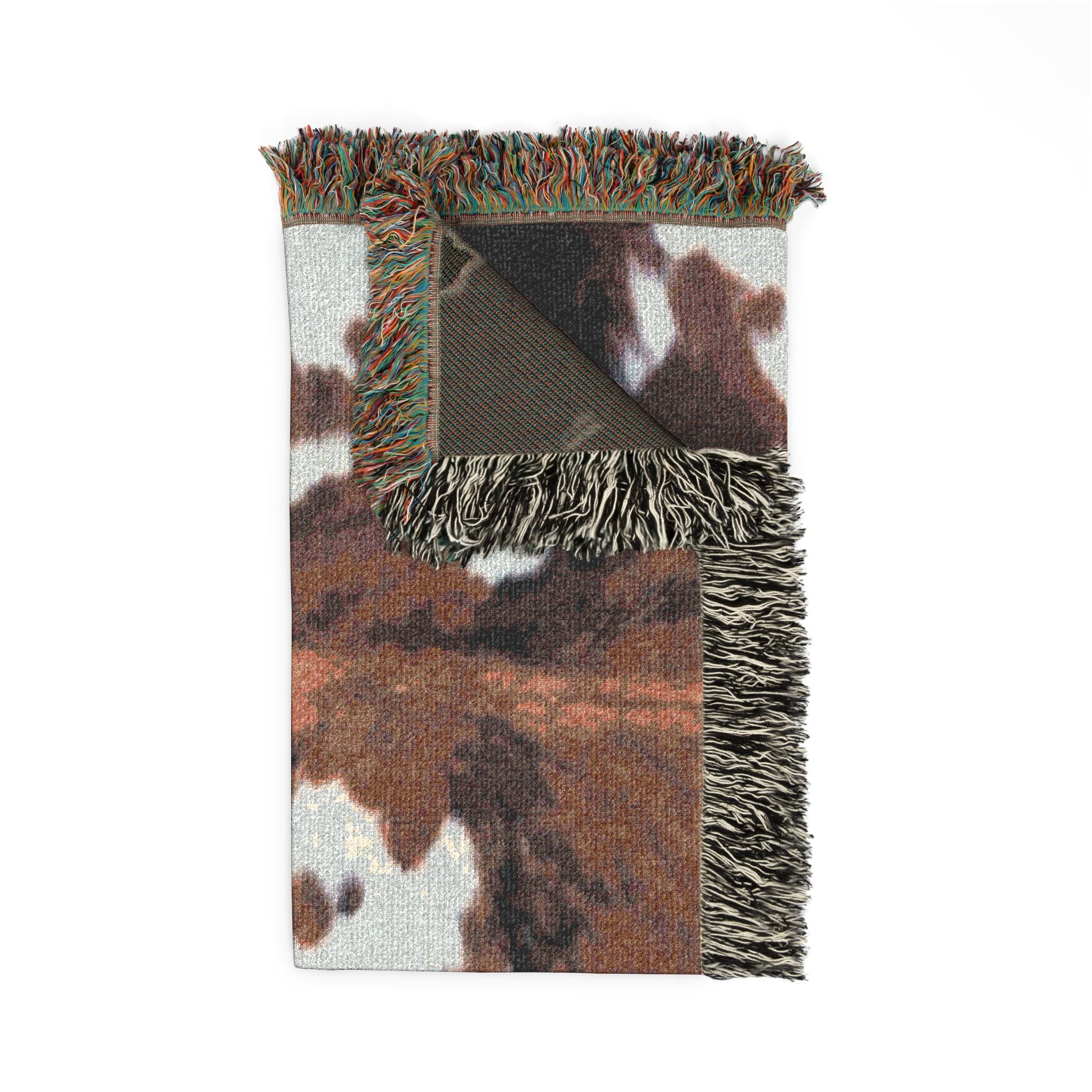 Cow Hide Pattern Woven Blanket