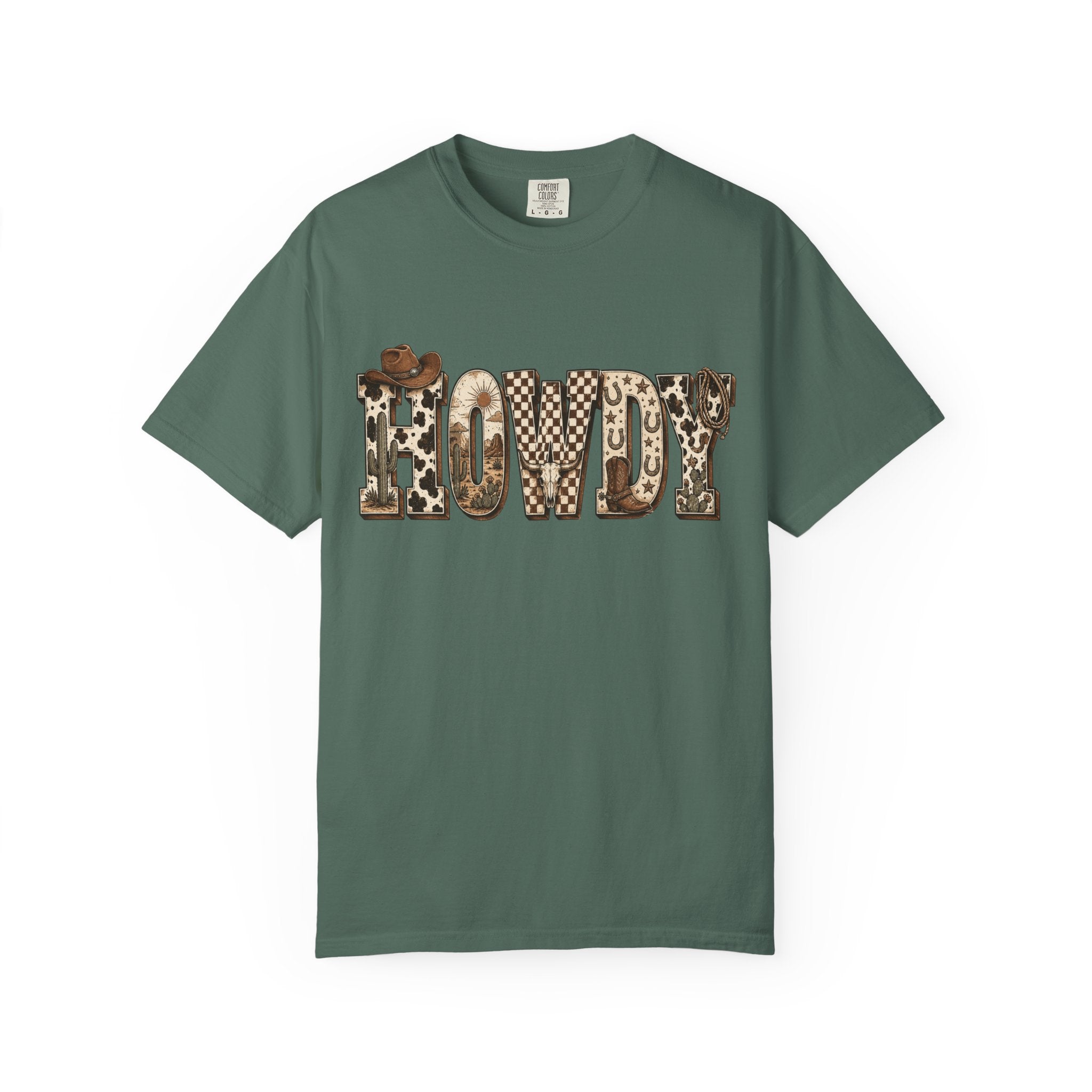 Howdy Leopard Print T-Shirt — Western Cowgirl Graphic Tee