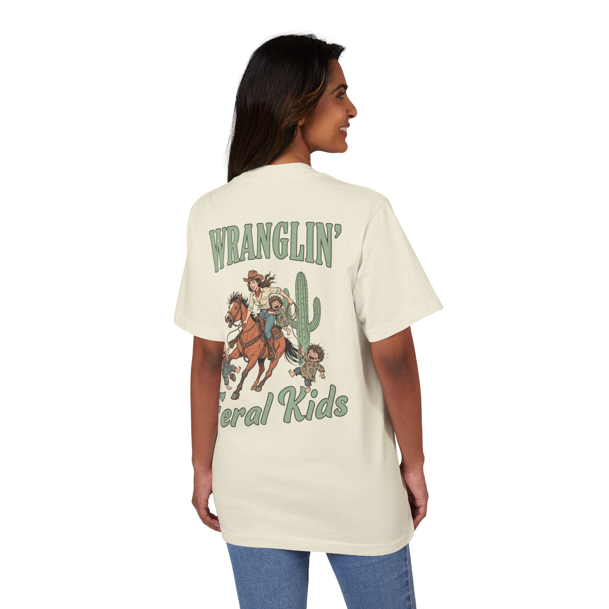 Wranglin' Feral Kids Tee — “Howdy” Western Graphic T-Shirt