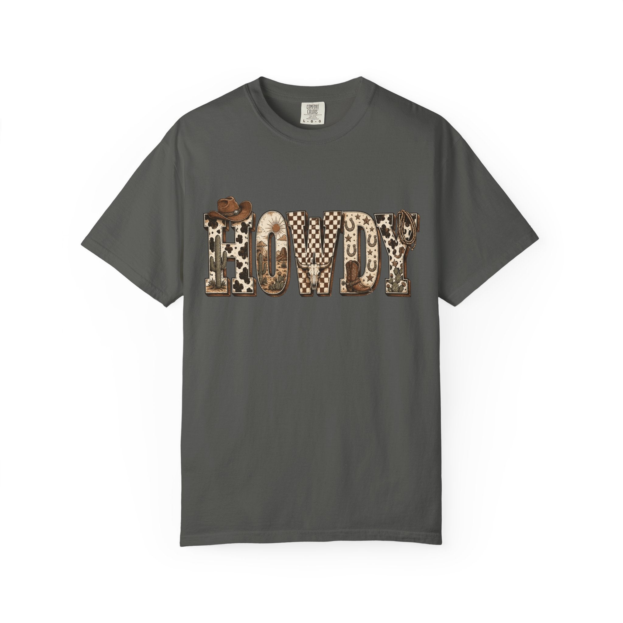 Howdy Leopard Print T-Shirt — Western Cowgirl Graphic Tee