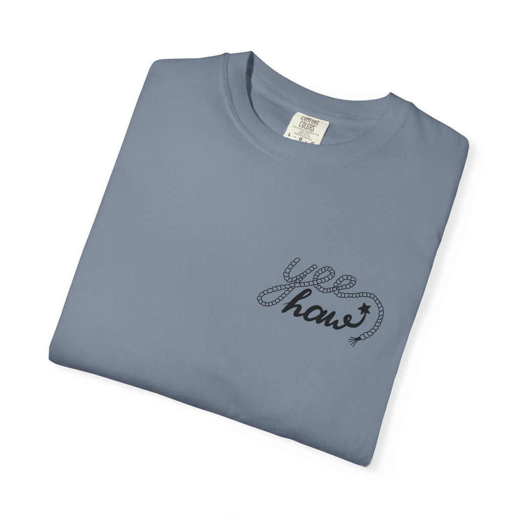 Cowboy Hat & Boots T-Shirt — 'Yee Haw' Graphic Western Tee