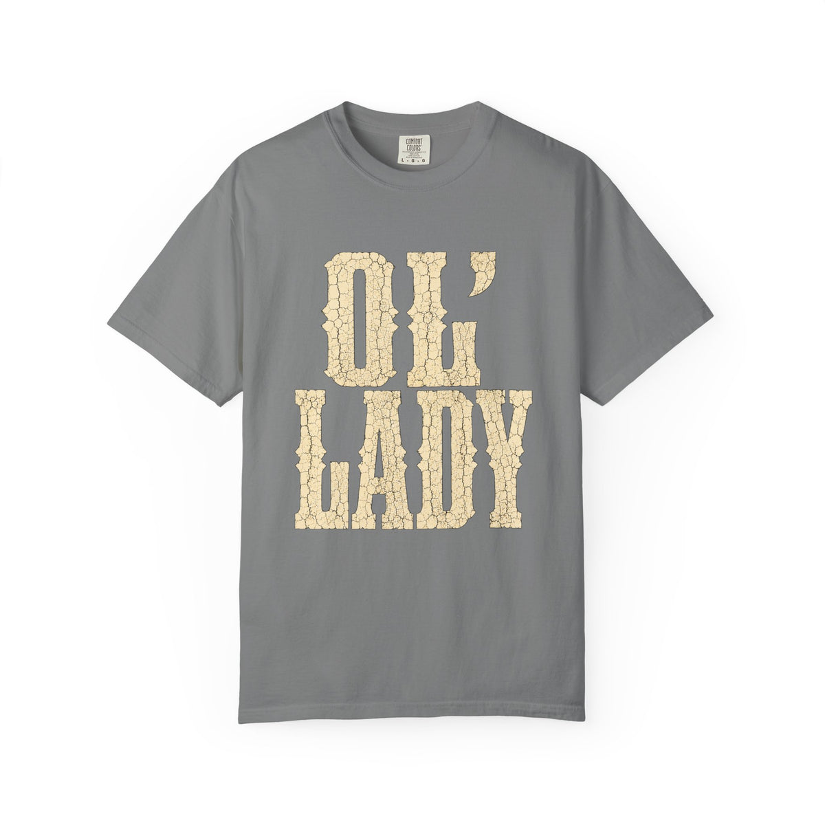 T-Shirt — 'Ol' Lady' Vintage Lettering Tee