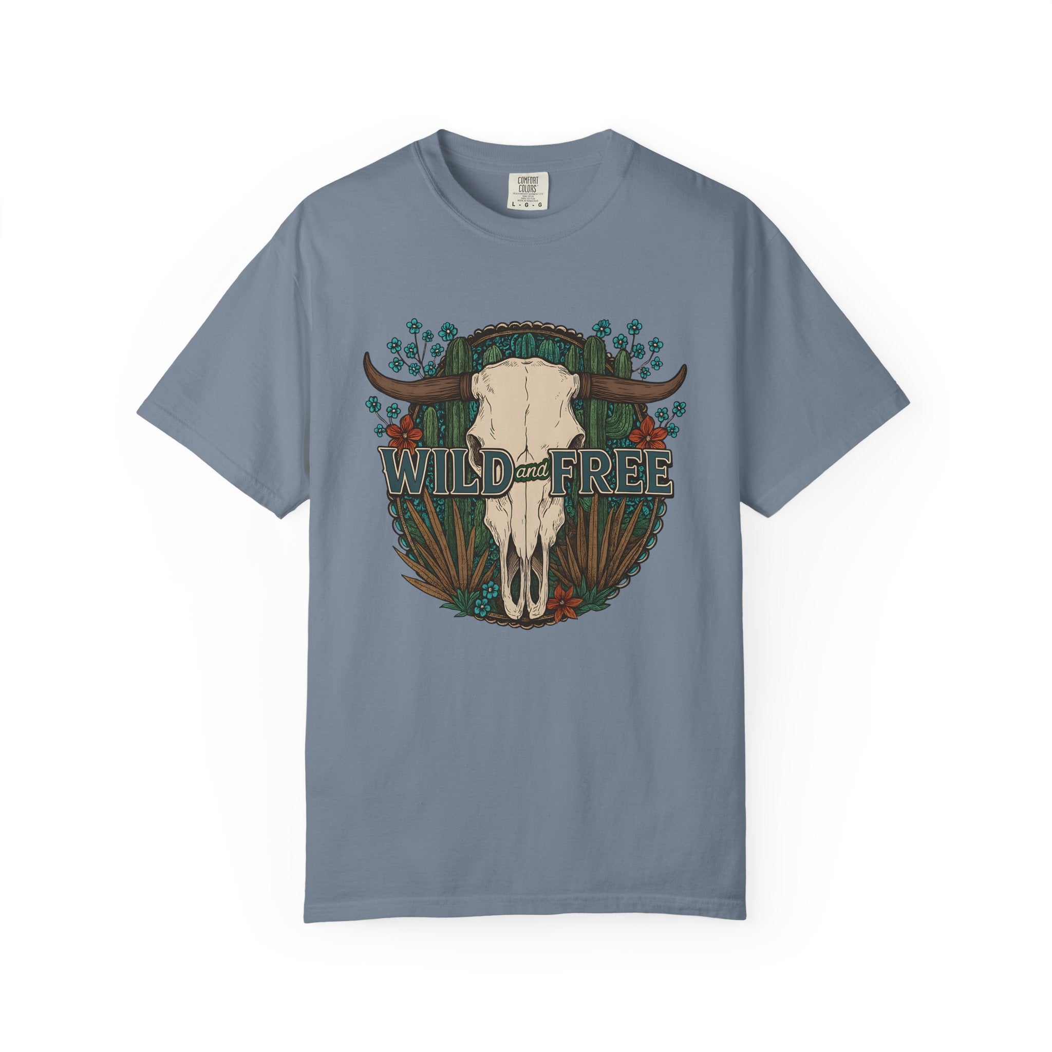 Wild & Free Cow Skull T-Shirt