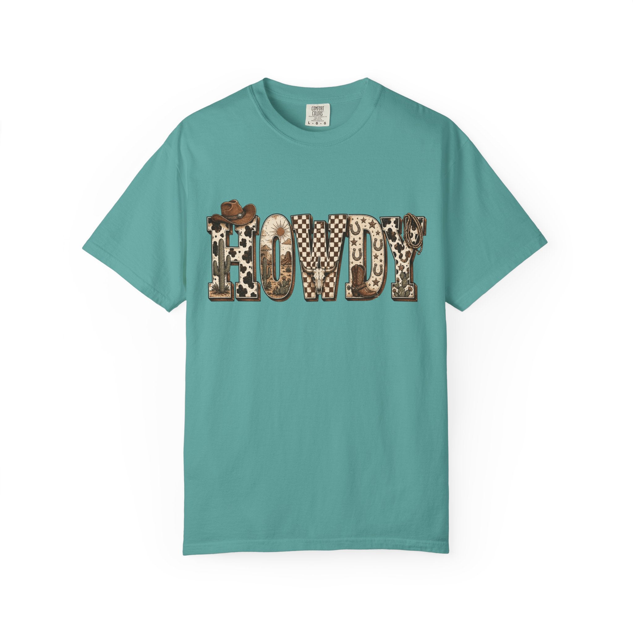 Howdy Leopard Print T-Shirt — Western Cowgirl Graphic Tee