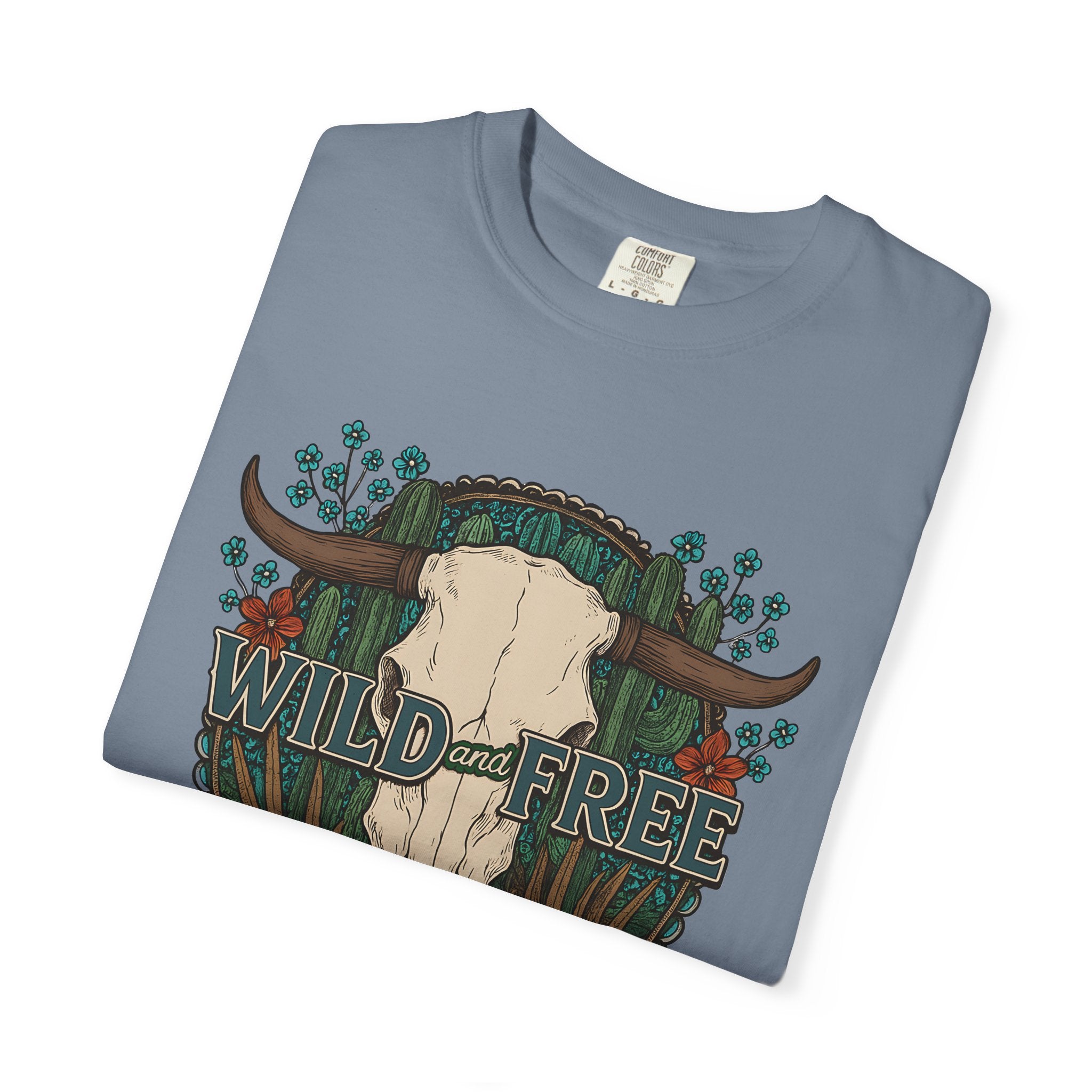 Wild & Free Cow Skull T-Shirt
