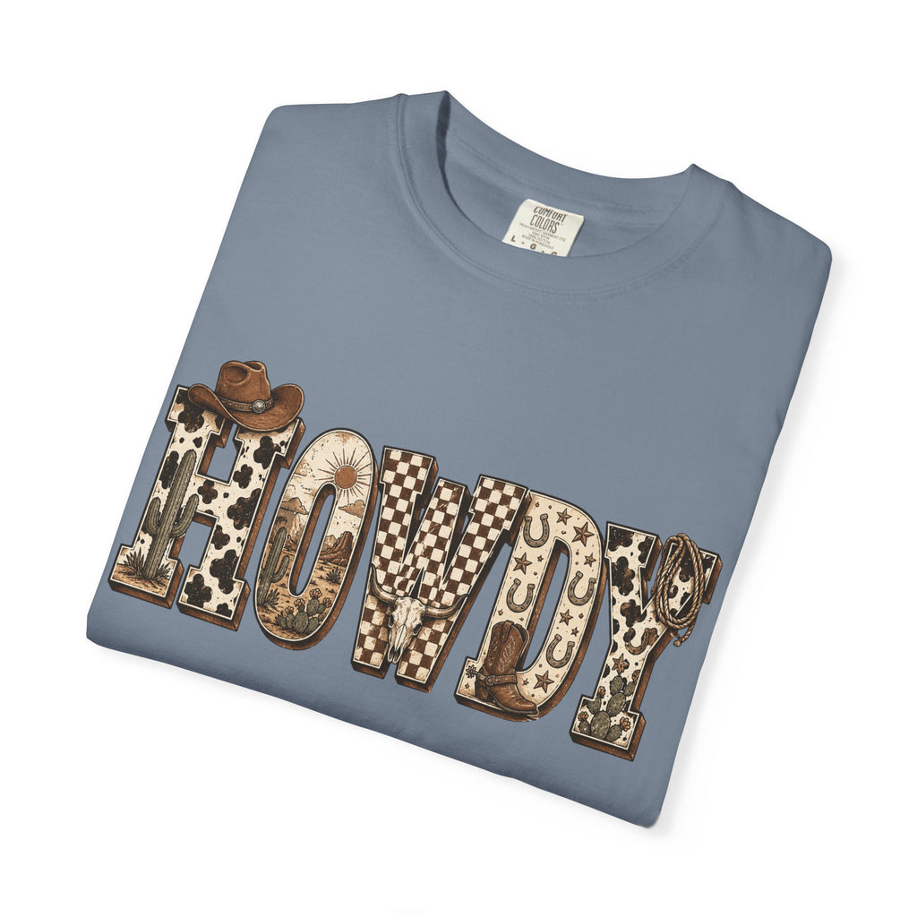 Howdy Leopard Print T-Shirt — Western Cowgirl Graphic Tee