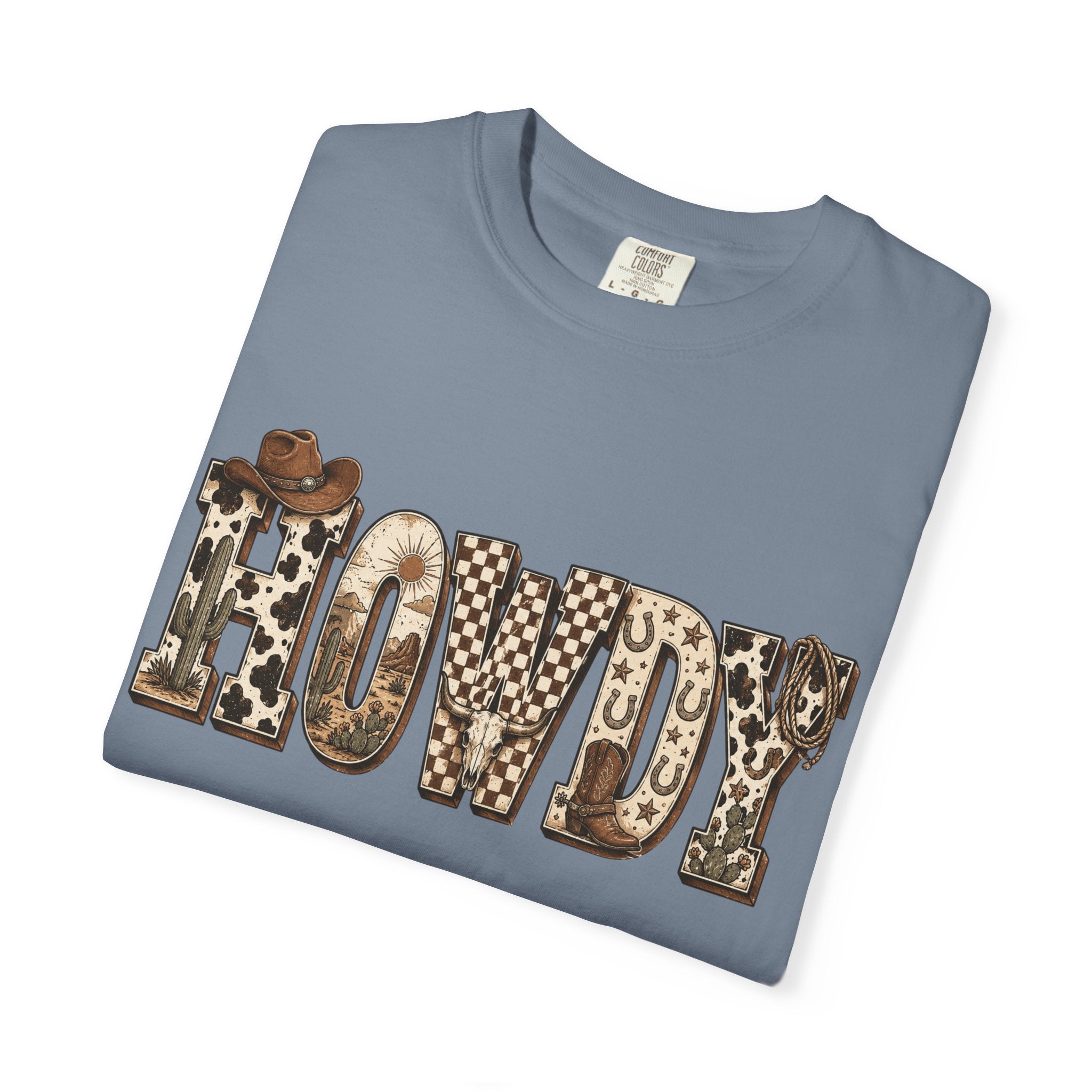 Howdy Leopard Print T-Shirt — Western Cowgirl Graphic Tee
