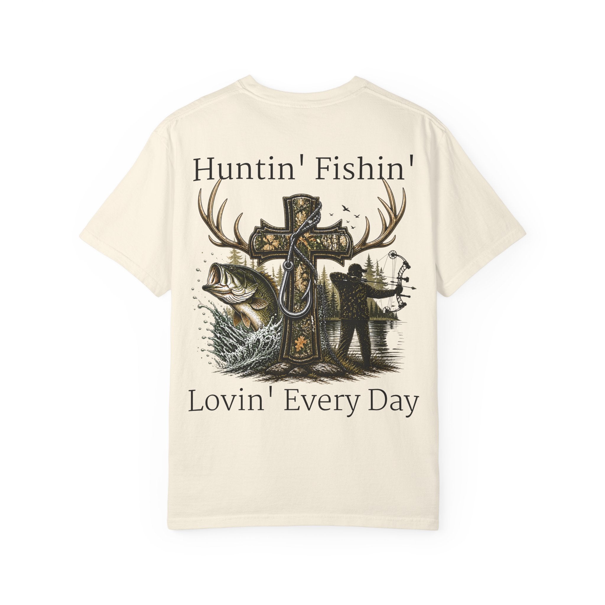 Camo Cross with Fish and Bow