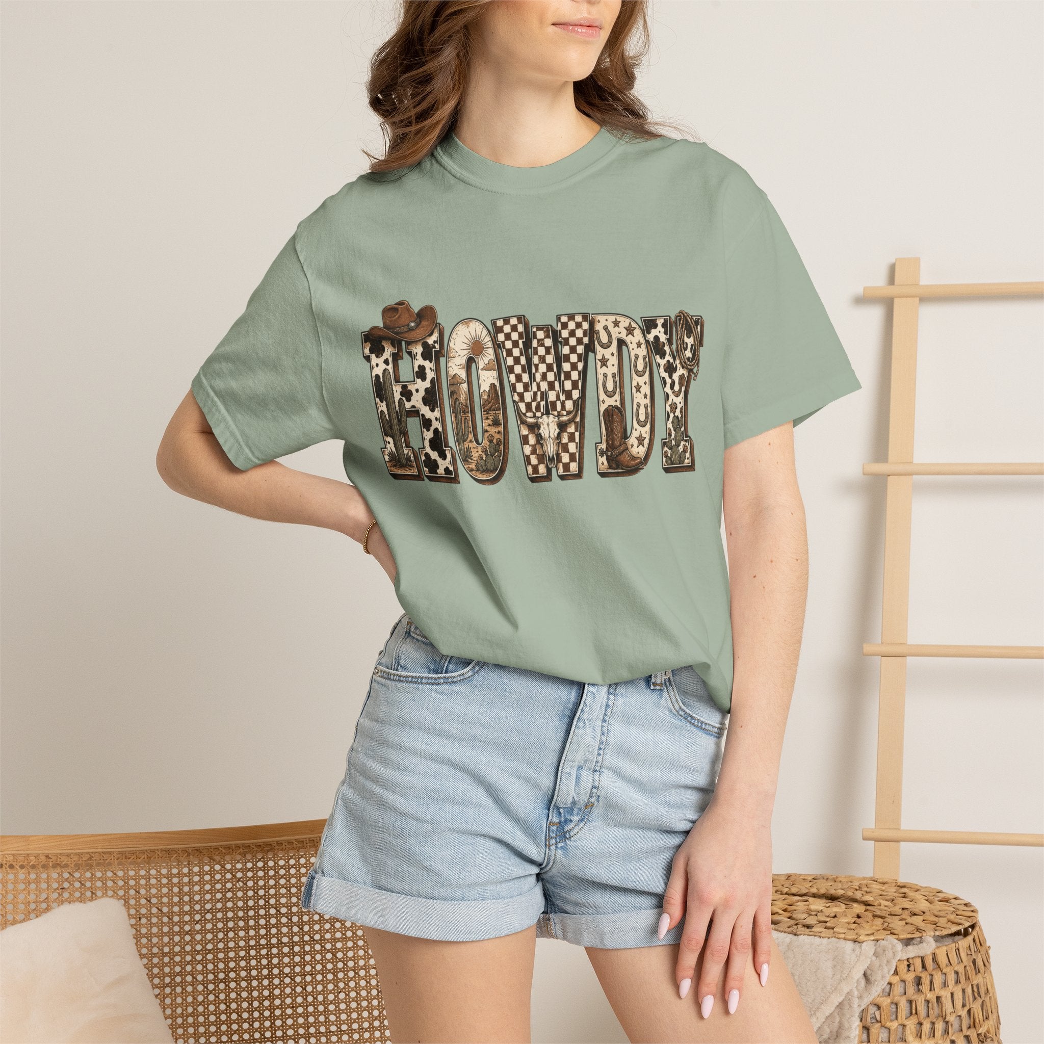 Howdy Leopard Print T-Shirt — Western Cowgirl Graphic Tee