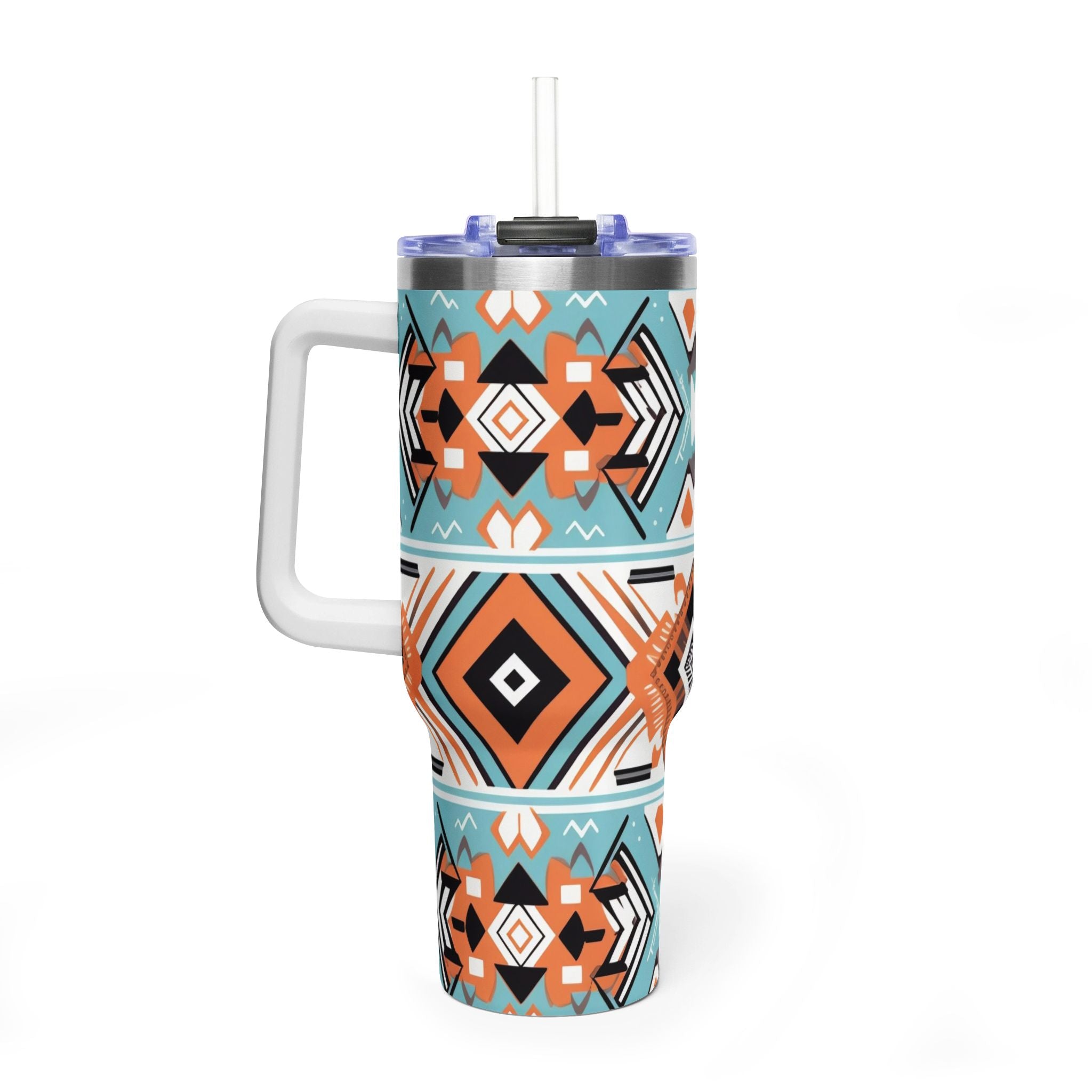40oz Aztec Pattern Vacuum Tumbler – Insulated Travel Mug