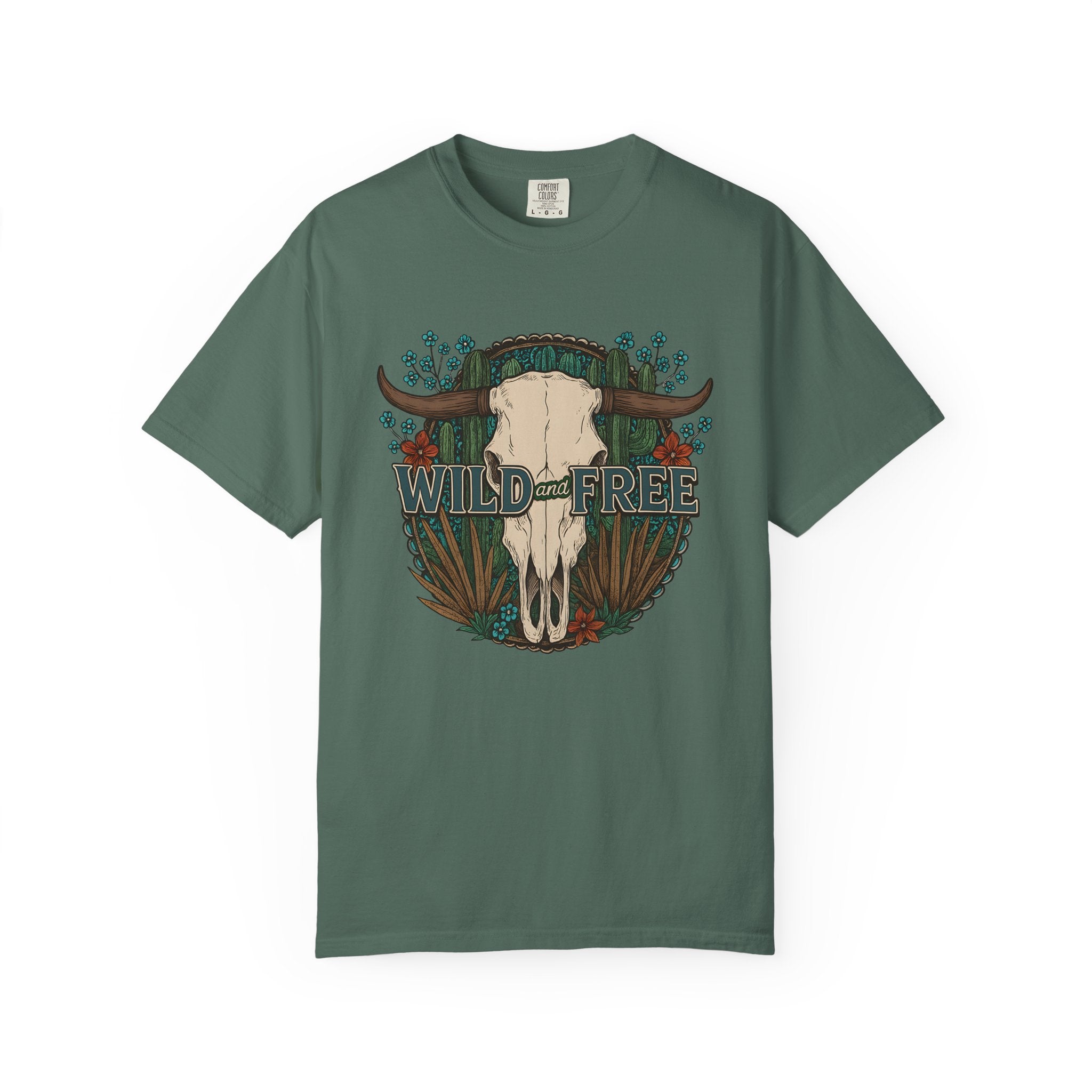 Wild & Free Cow Skull T-Shirt