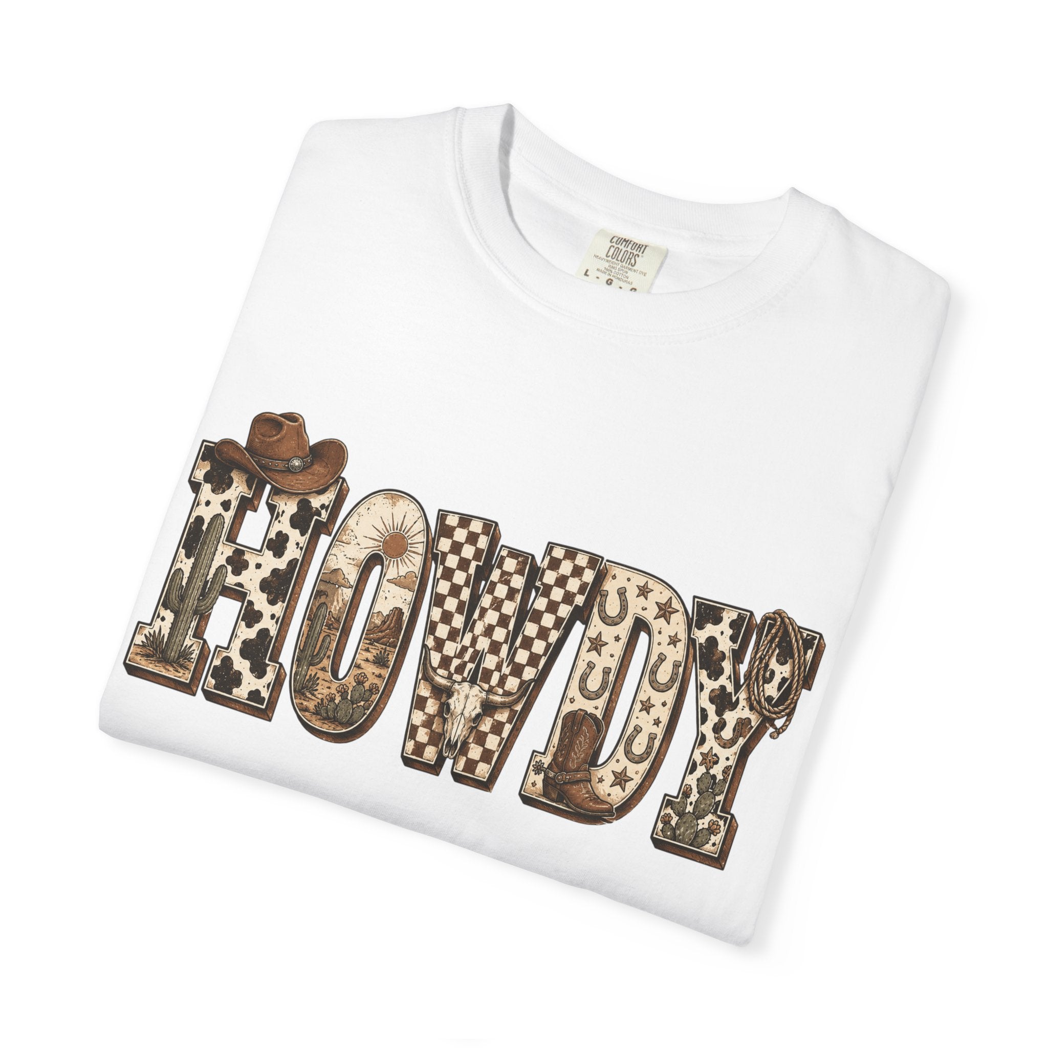 Howdy Leopard Print T-Shirt — Western Cowgirl Graphic Tee